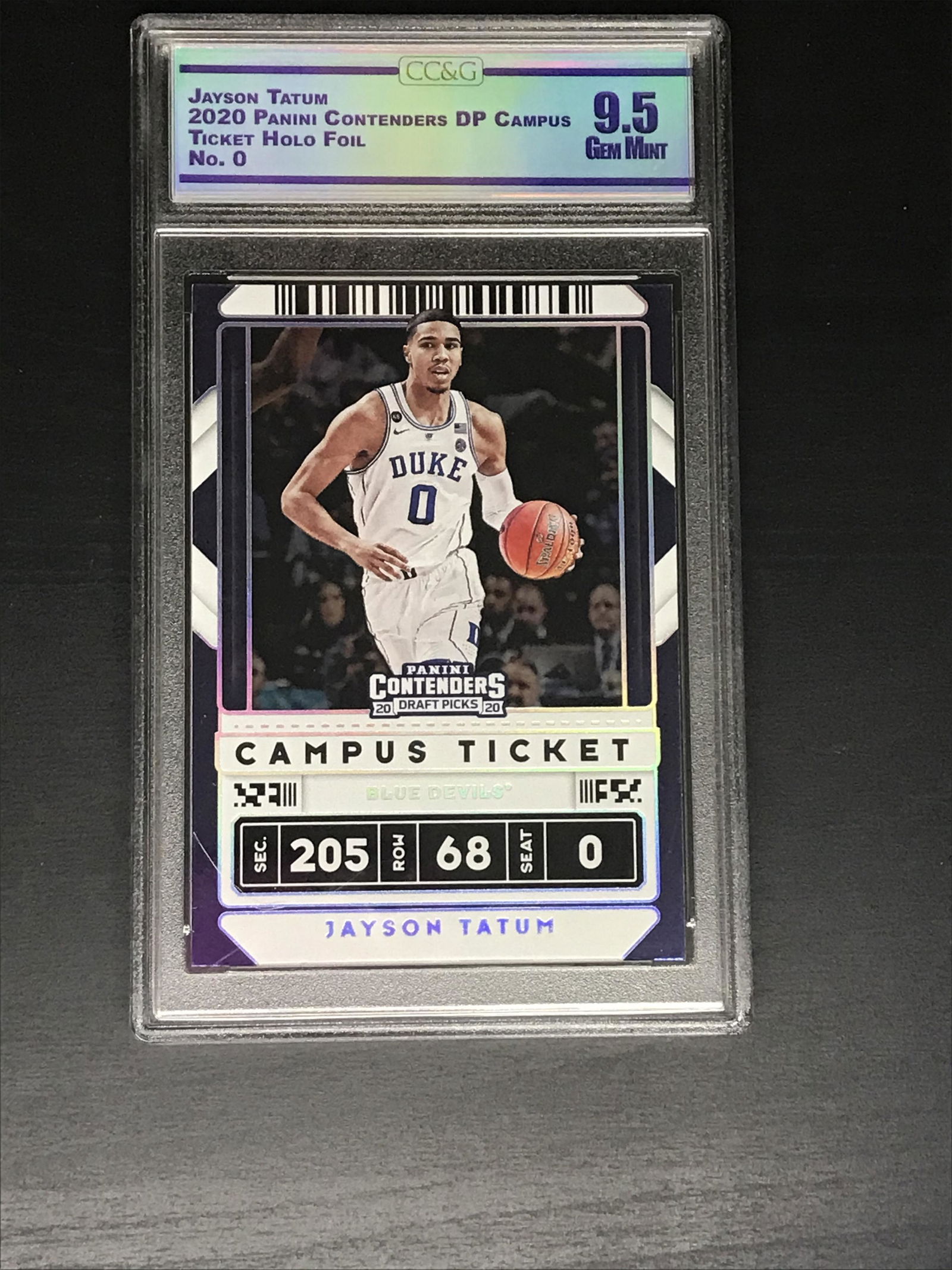 Jayson Tatum Panini Contenders Holo Foil CC&G 9.5 (1 of 1)