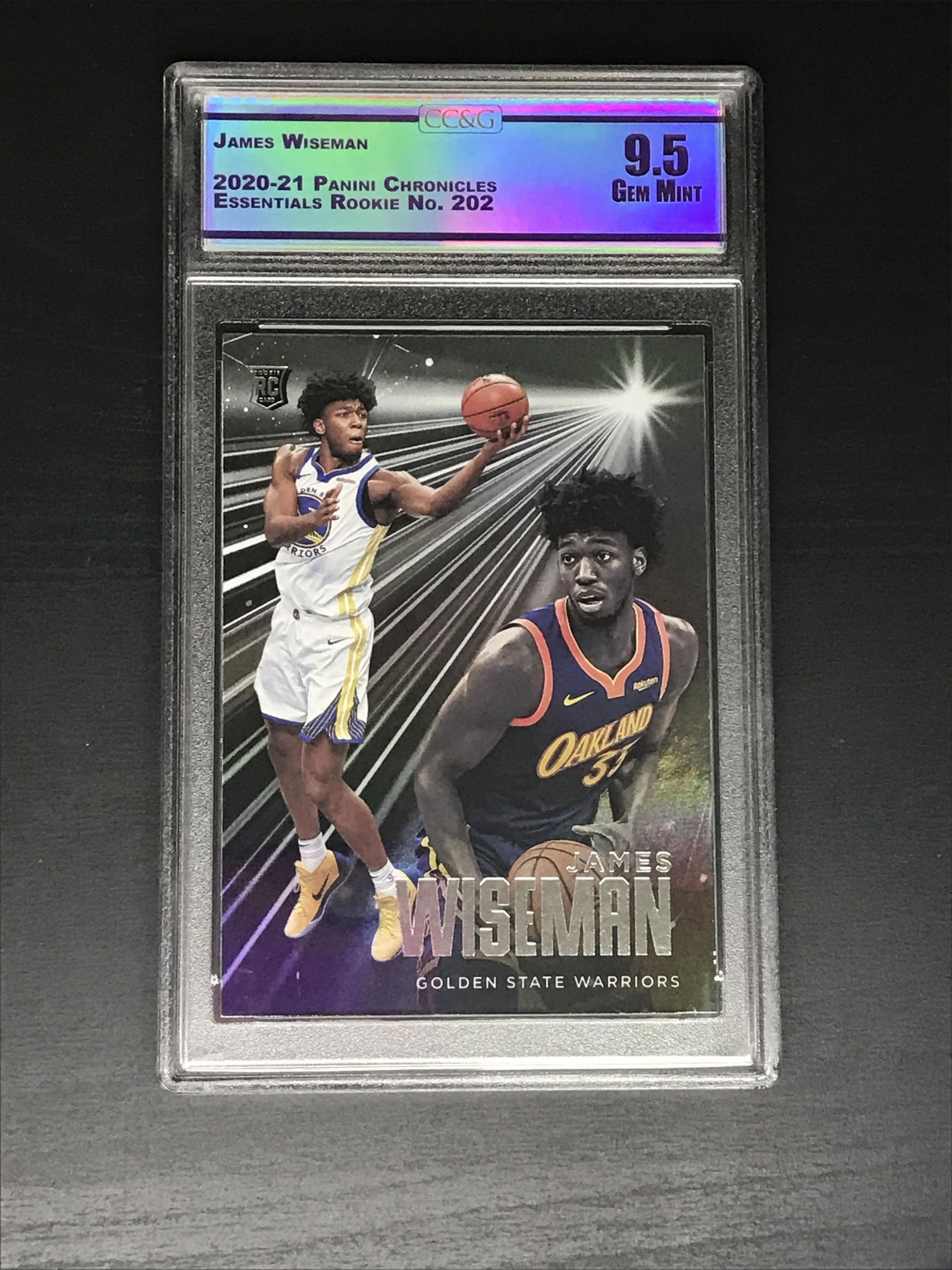 James Wiseman Panini Chronicles Rookie CC&G 9.5: James Wiseman Panini Chronicles Rookie CC&G 9.5