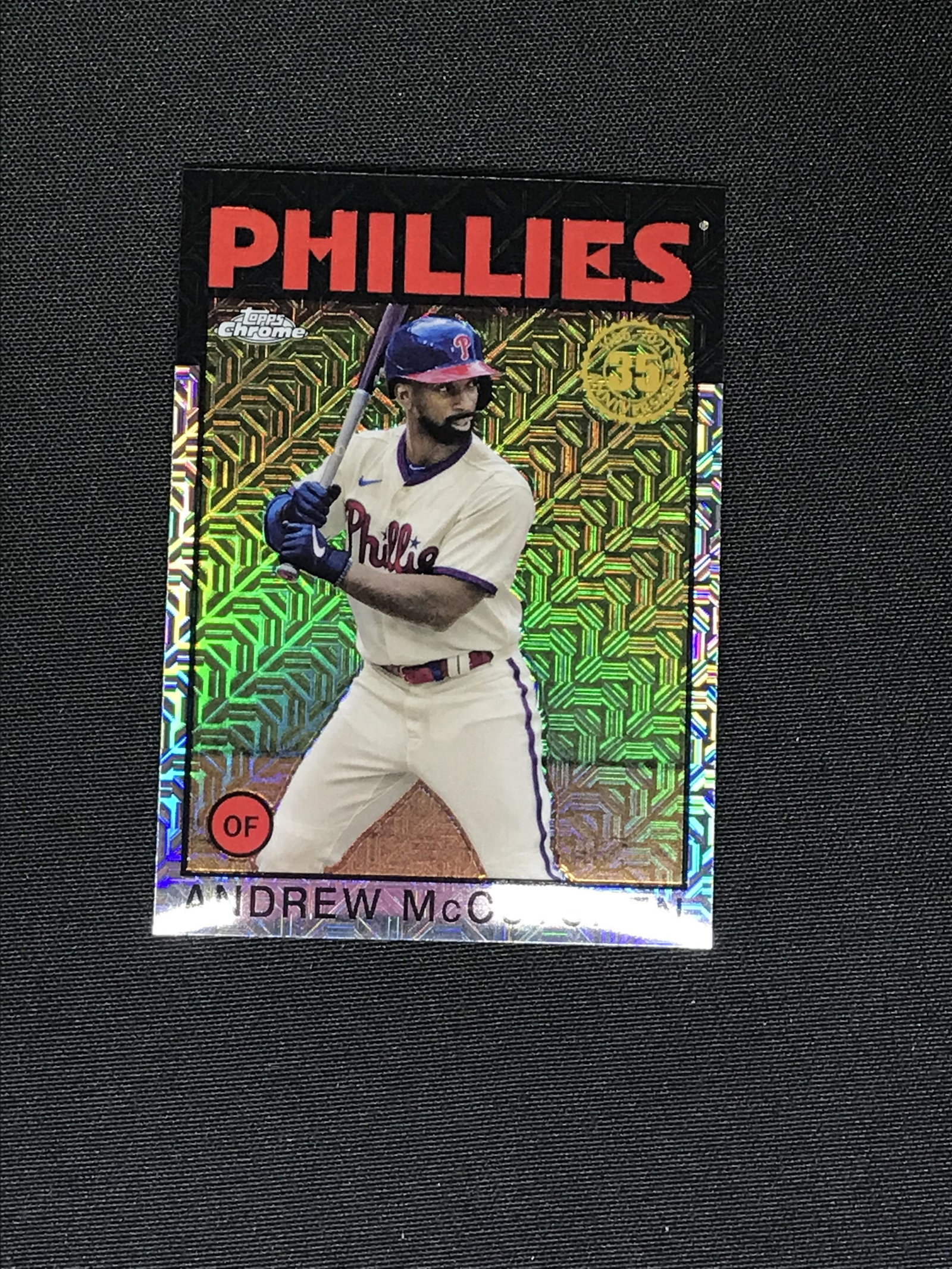 Andrew McCuthcen Topps Chrome Mojo Refractor (1 of 1)