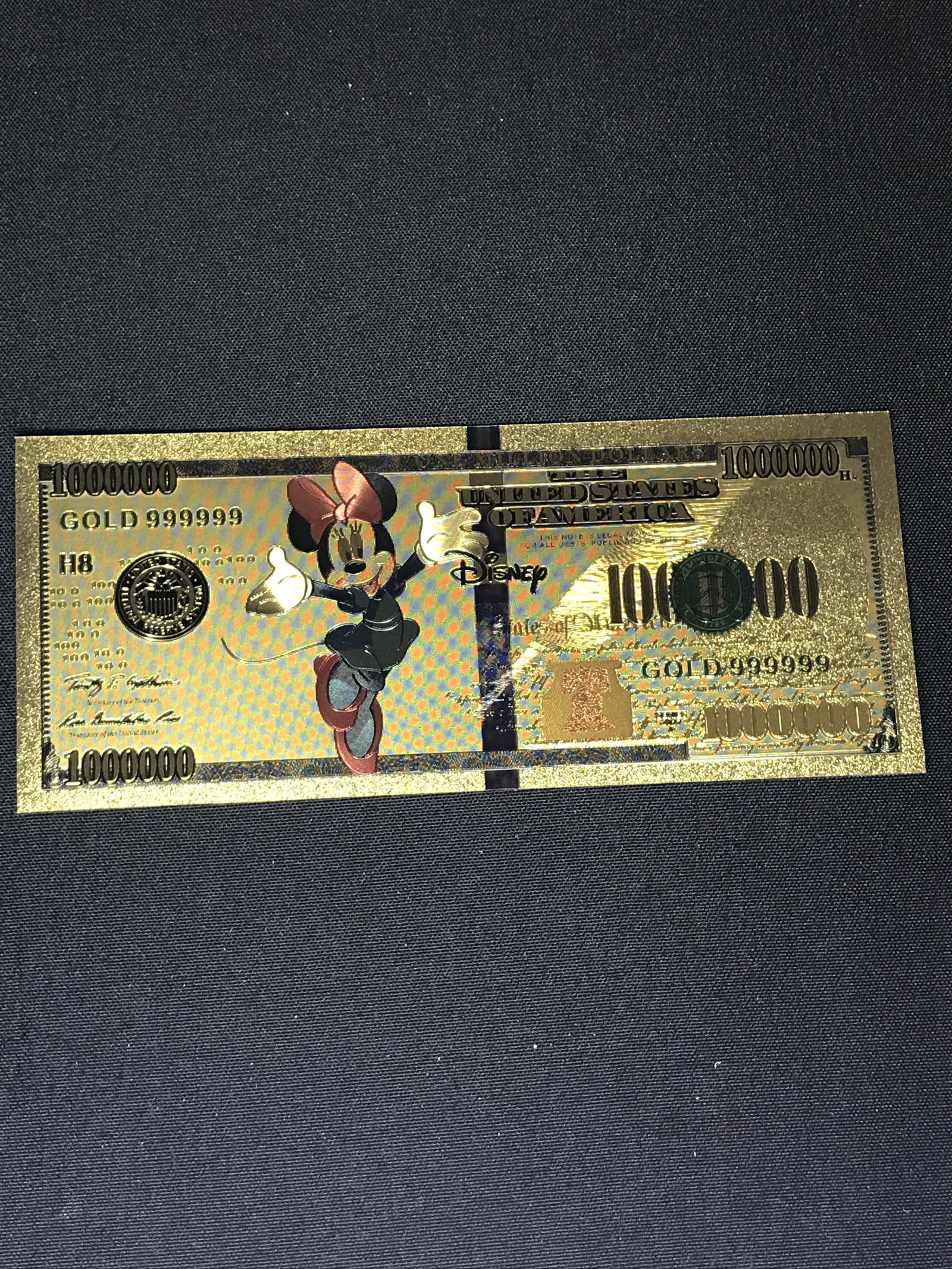 Disney Gold Foil Commemorative Note (1 of 1)