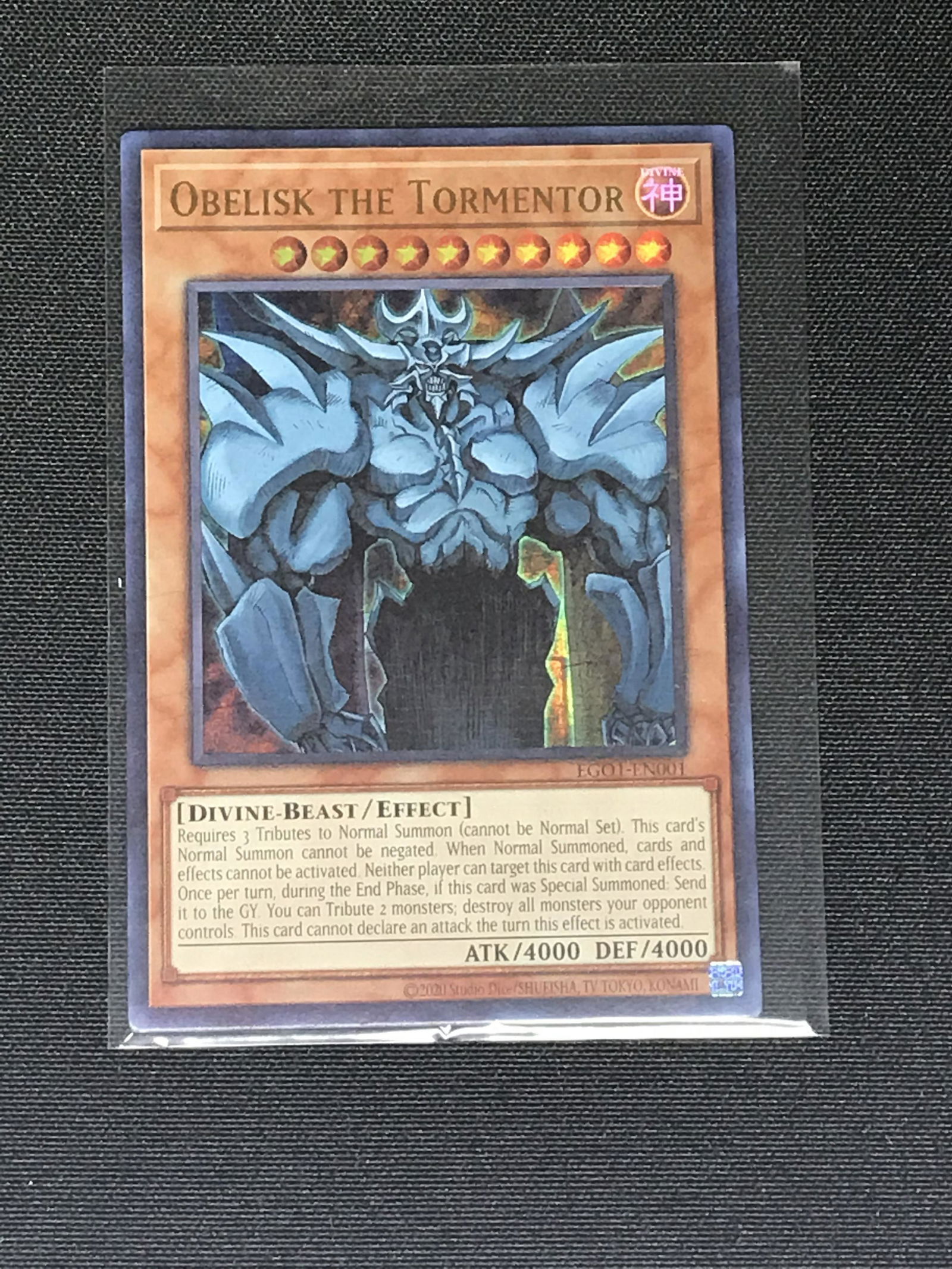 Obelisk The Tormentor Ultra Rare Yu-Gi-Oh! Card: Obelisk The Tormentor Ultra Rare Yu-Gi-Oh! Card