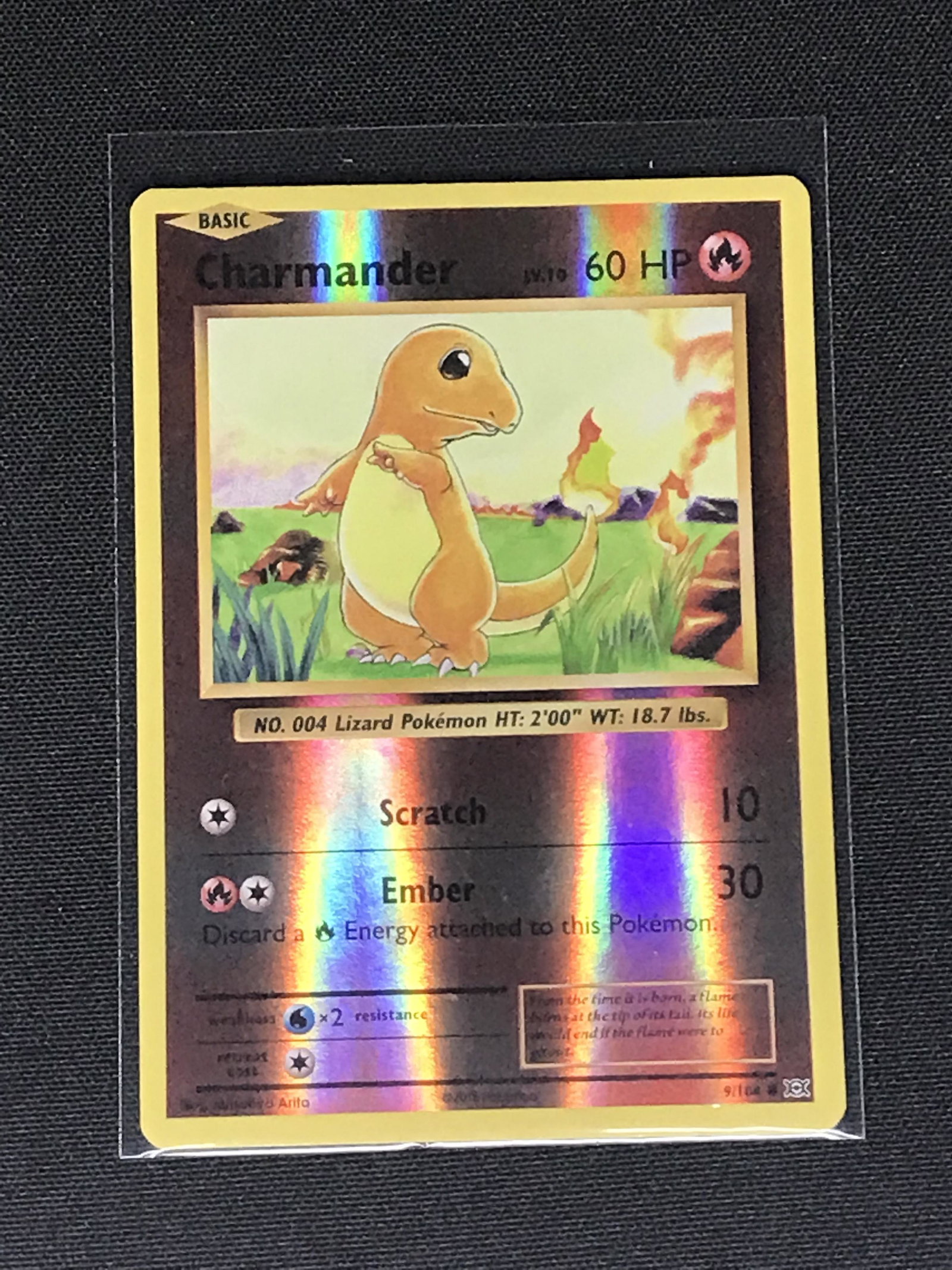 Charmander Reverse Holo Evolutions Pokemon Card (1 of 1)