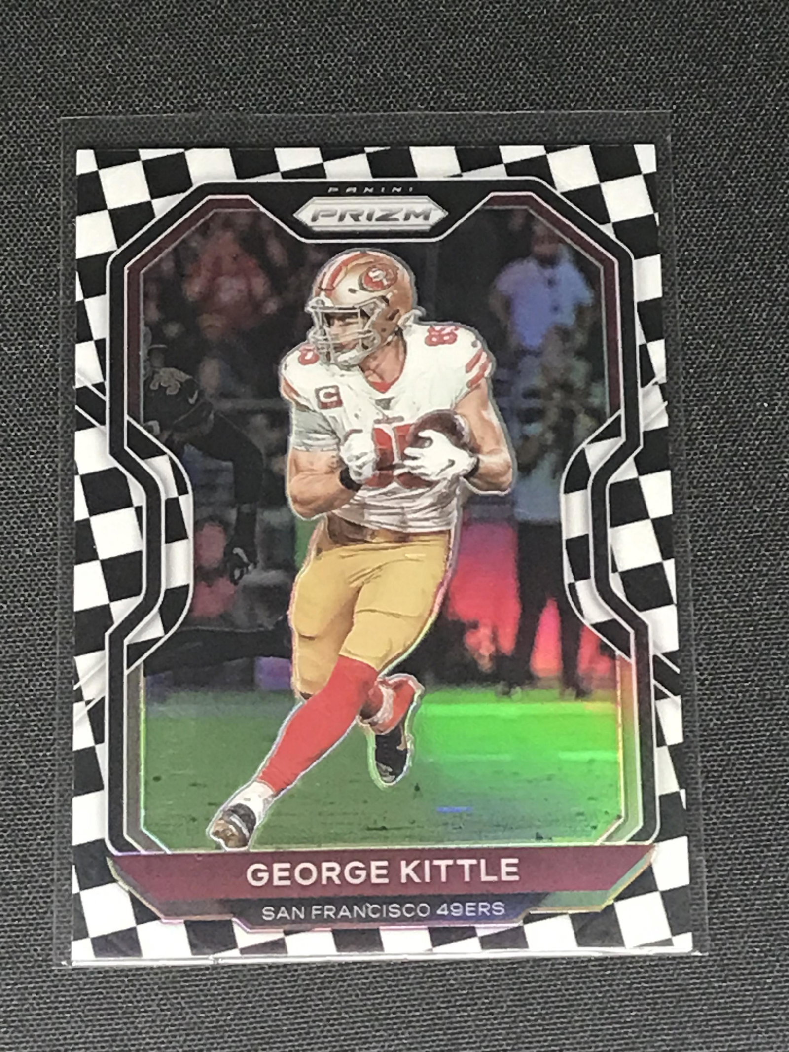 George Kittle Panini Prizm Checkerboard: George Kittle Panini Prizm Checkerboard