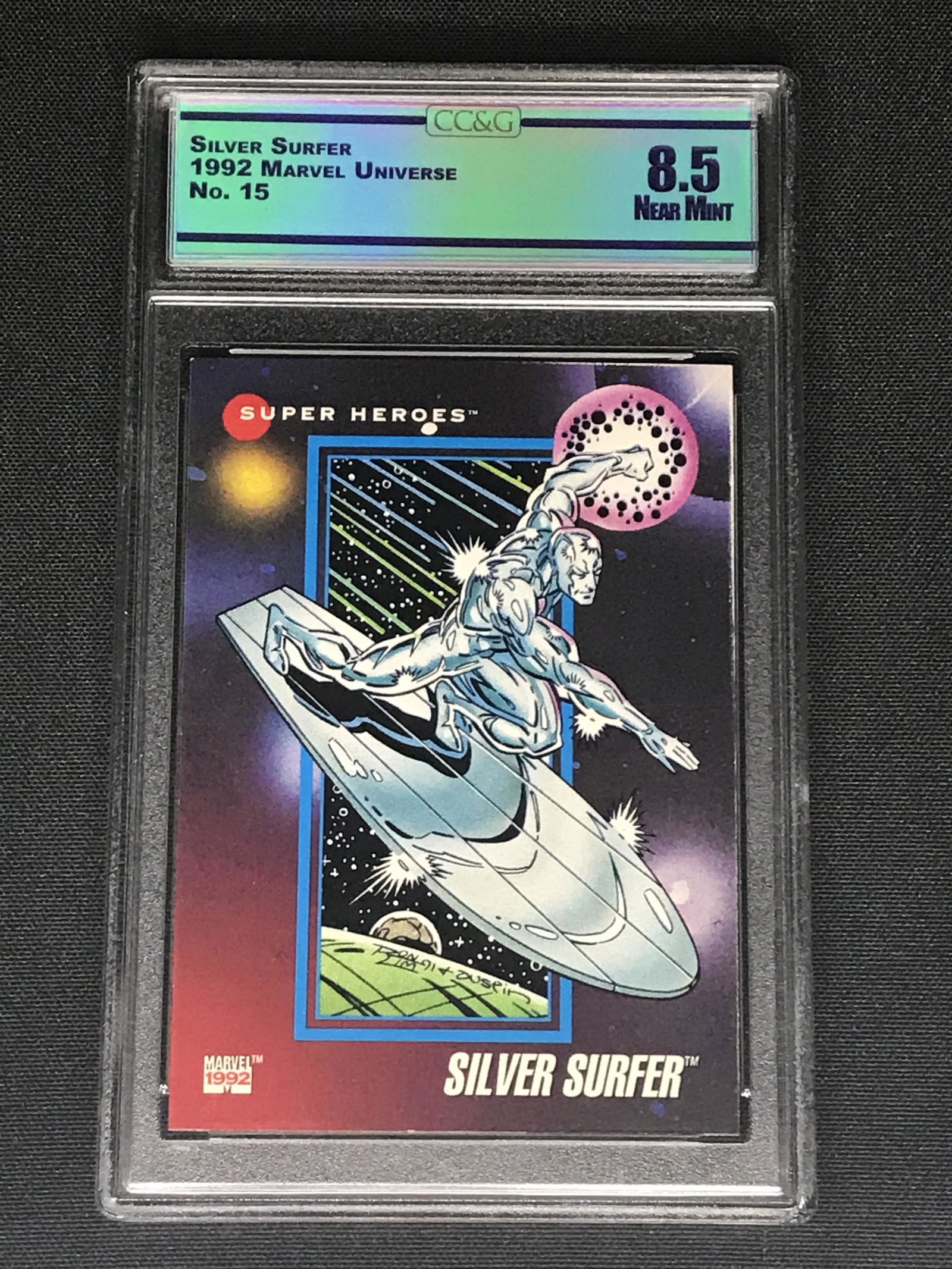 Silver Surfer 1992 Marvel Universe Graded CC&G Near Mint 8.5 (1 of 1)
