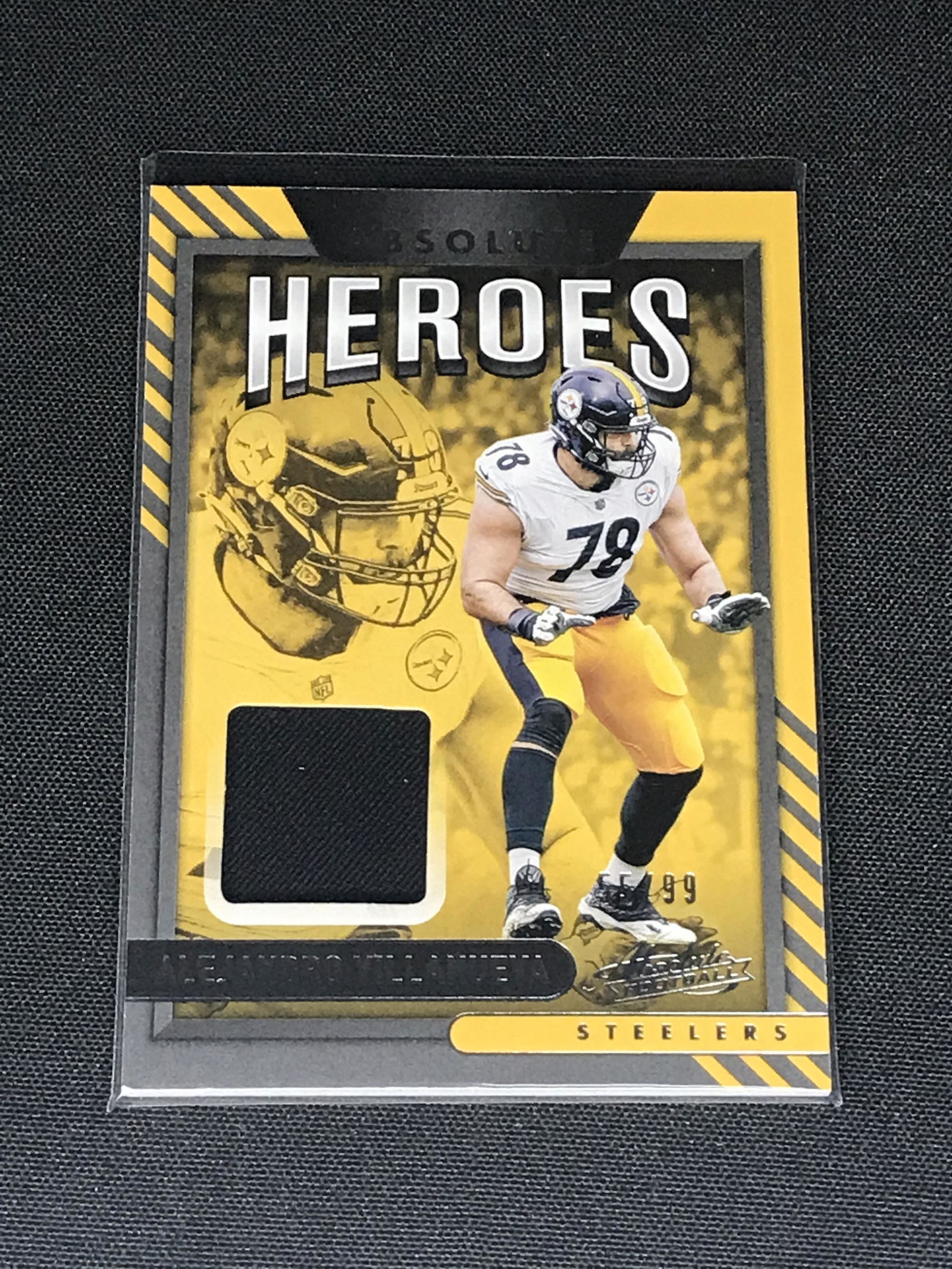 Alejandre Villanueva Panini Absolute Heroes Relic (55 of 99) (1 of 1)