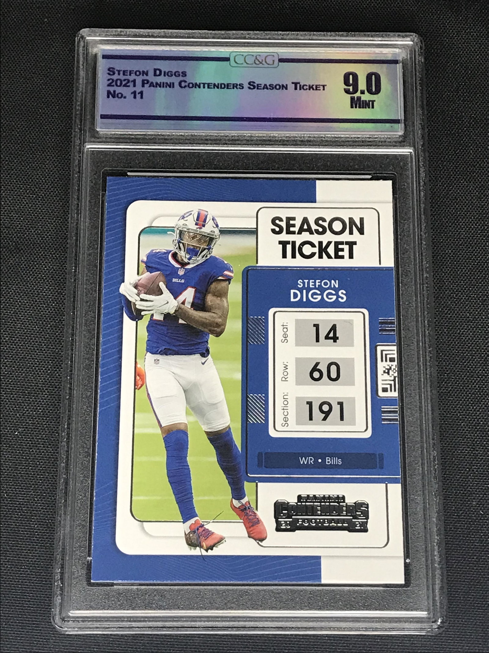 Stefon Diggs Panini Contenders Graded CC&G Mint 9 (1 of 1)