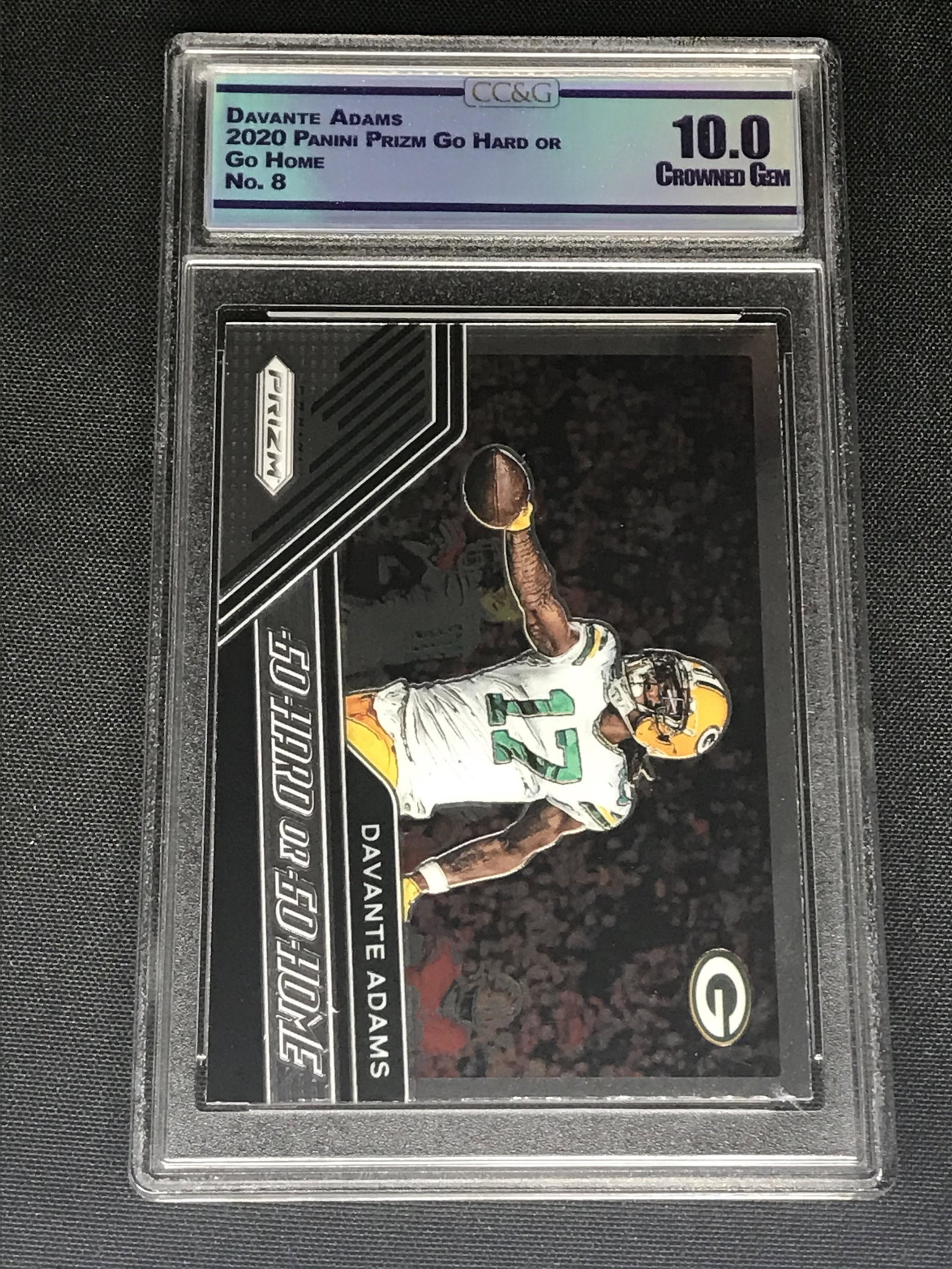 Davante Adams Panini Prizm Graded CC&G Crowned Gem 10: Davante Adams Panini Prizm Graded CC&G Crowned Gem 10