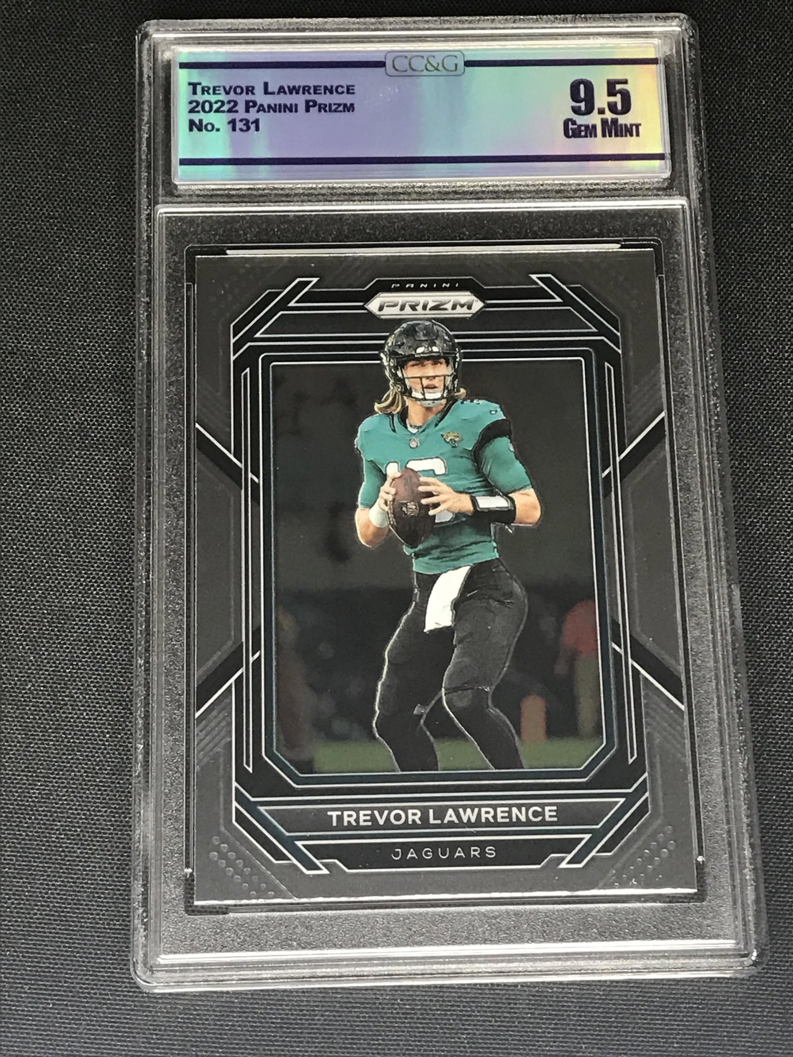 Trevor Lawrence Panini Prizm Graded CC&G Gem Mint 9.5 (1 of 1)