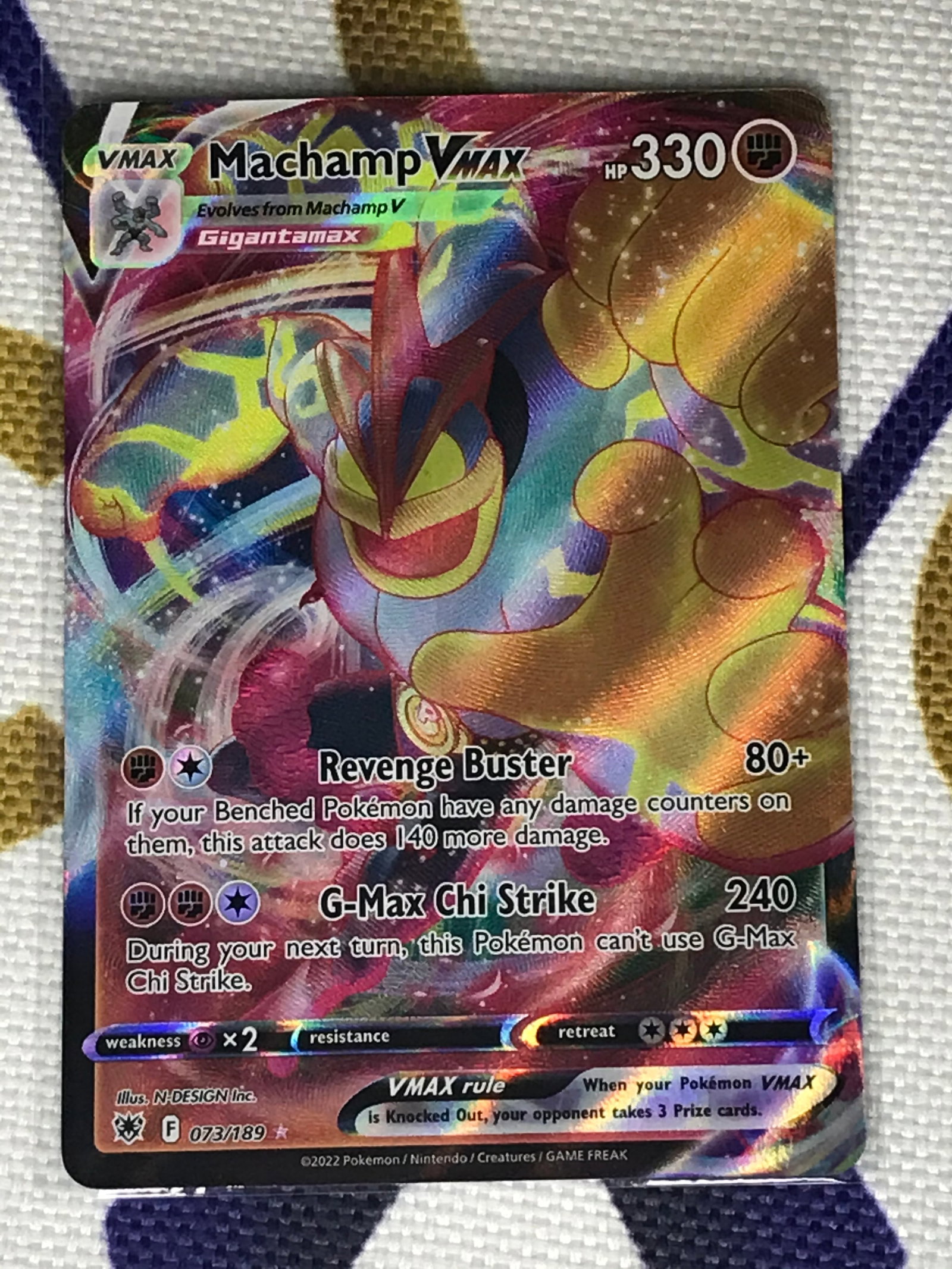 Machamp Vmax Pokemon single: Machamp Vmax Pokemon single