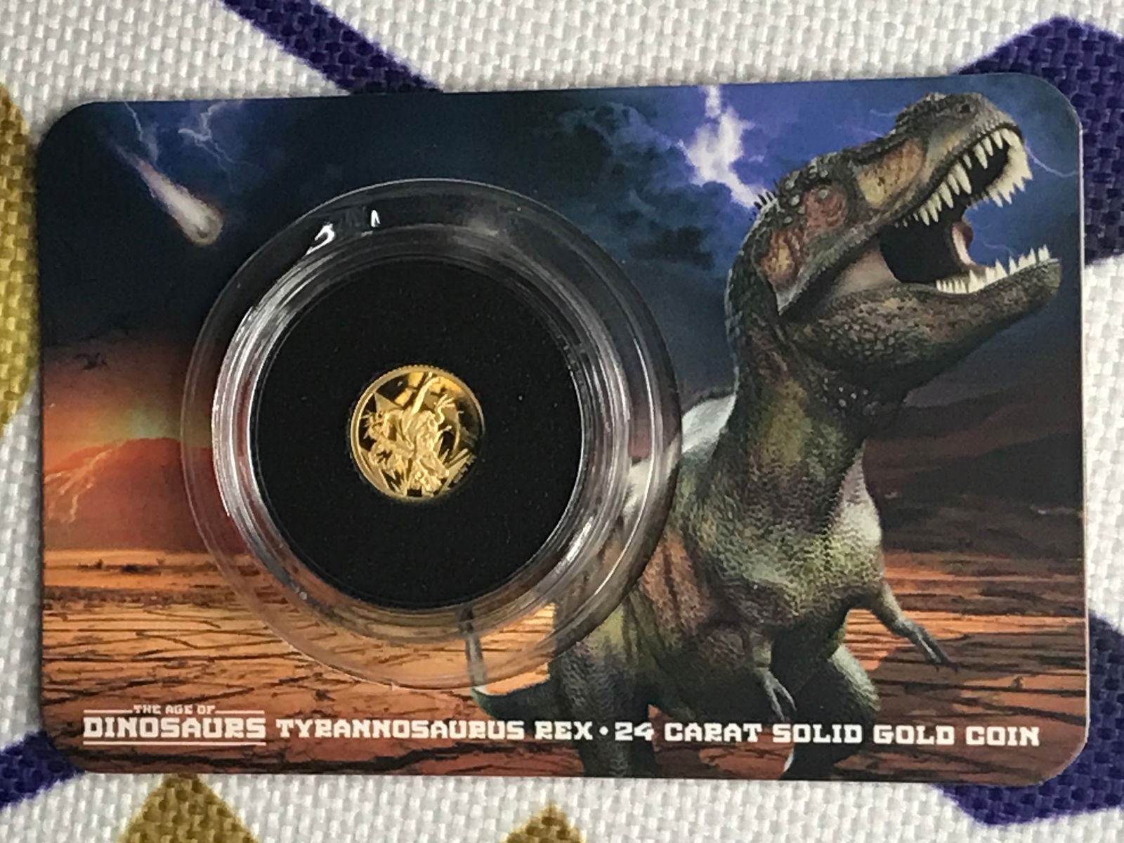T-Rex .999 Gold .5 gram Proof Coin (1 of 1)