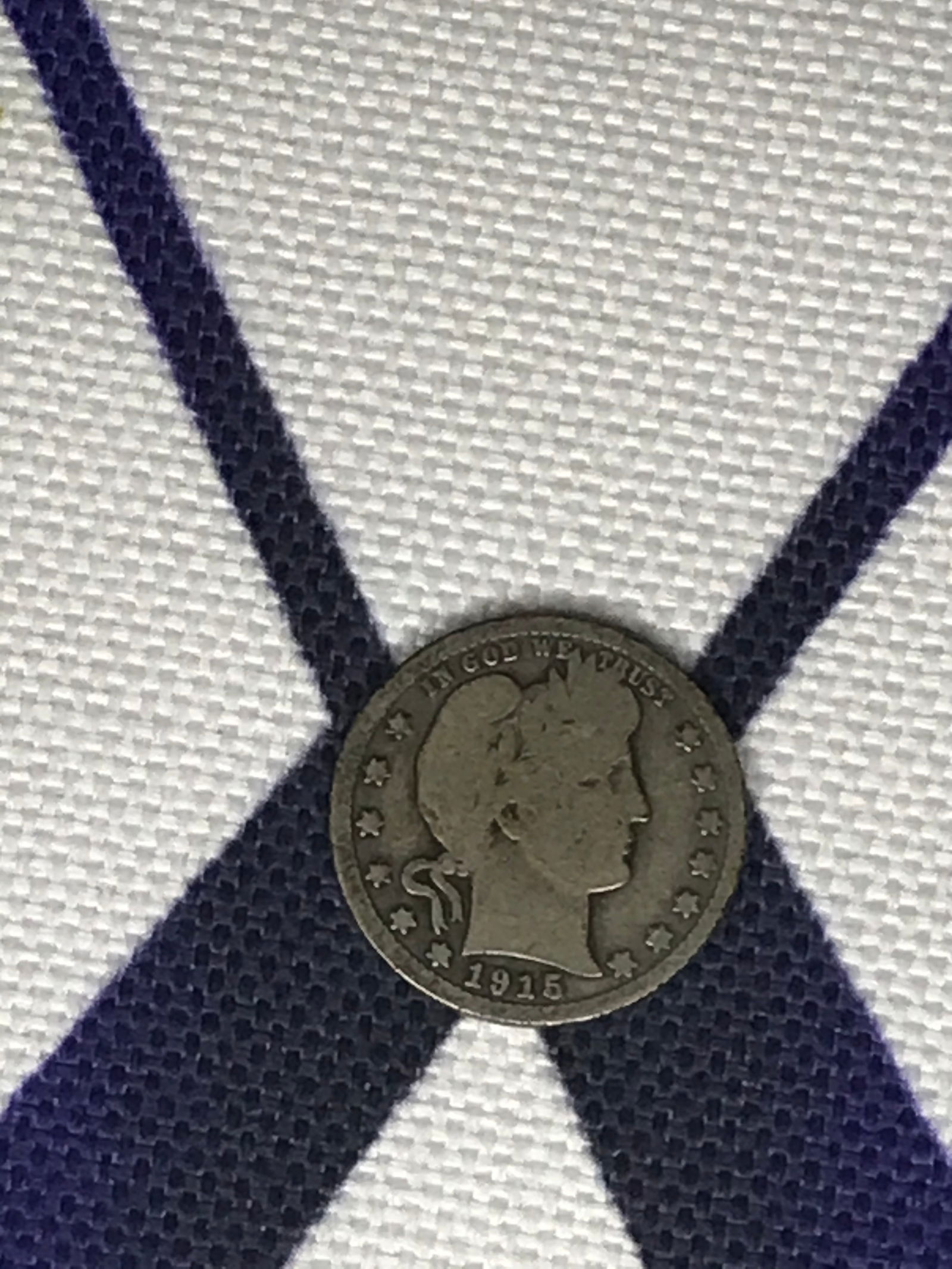 1915 Silver Barber Quarter (1 of 1)