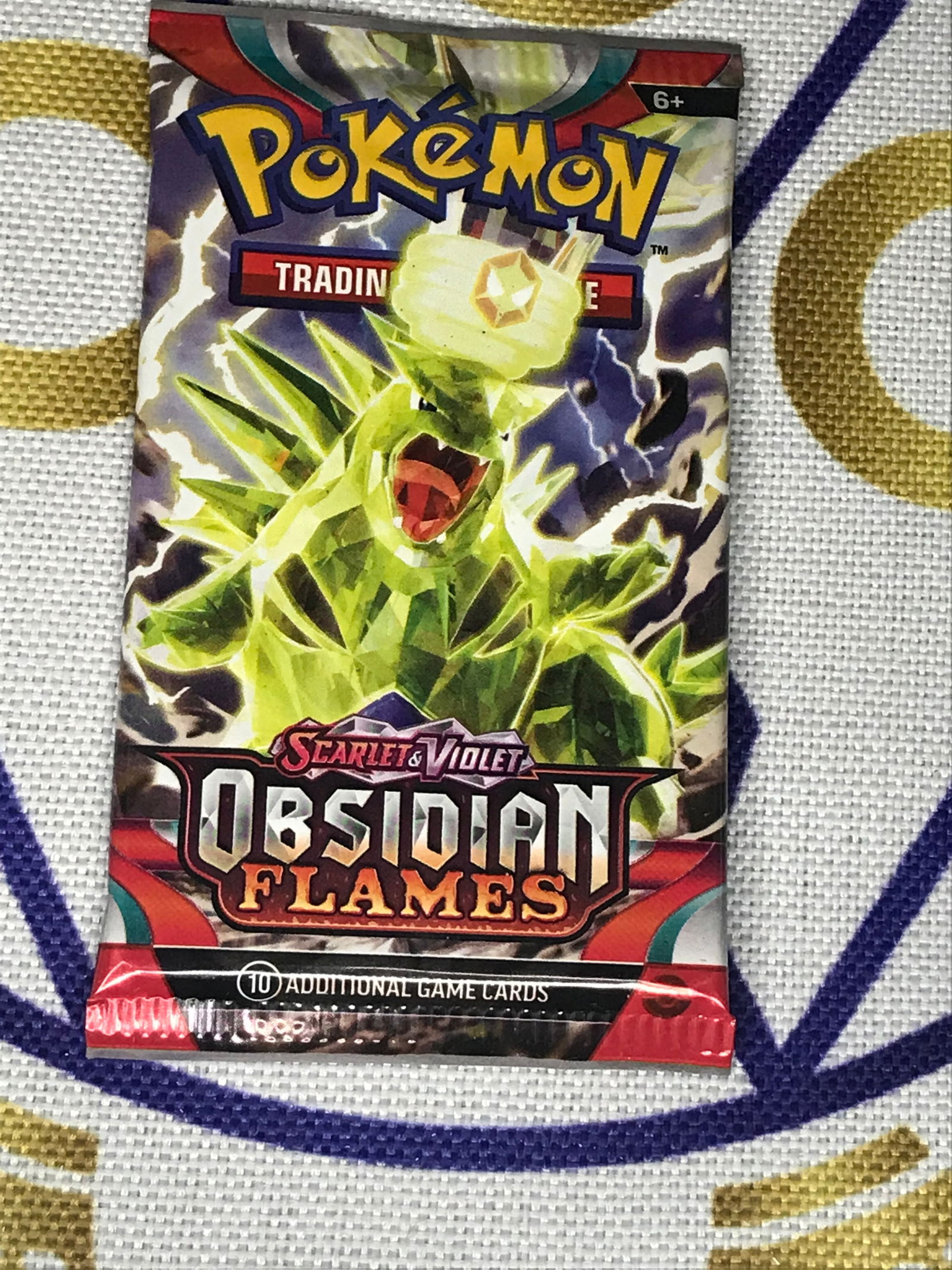 1 Pokemon Obsidian Flames card pack: 1 Pokemon Obsidian Flames card pack