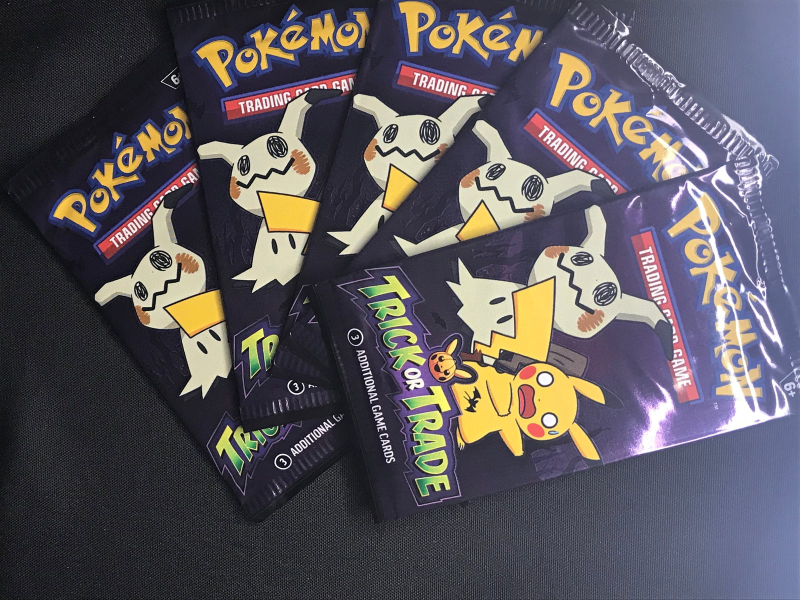 Trick Or Trade Pokemon TCG Booster Pack Lot of 5 (1 of 1)