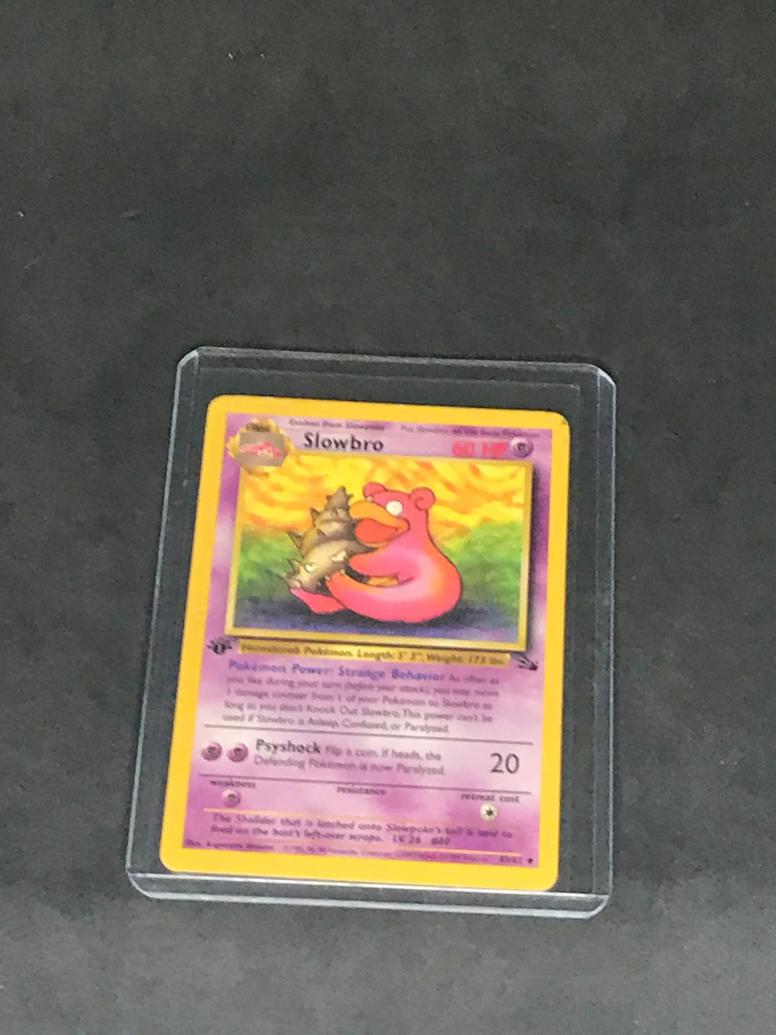 Slowbro - Pokemon Fossil 1st Edition single: Slowbro - Pokemon Fossil 1st Edition single