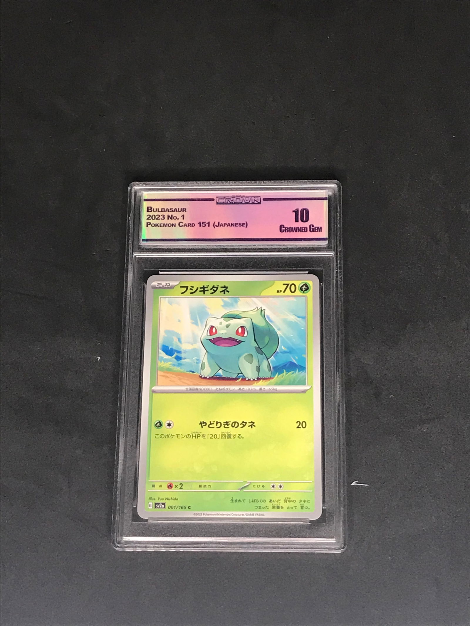 Bulbasaur Pokemon card - graded CC&G 10 (1 of 1)