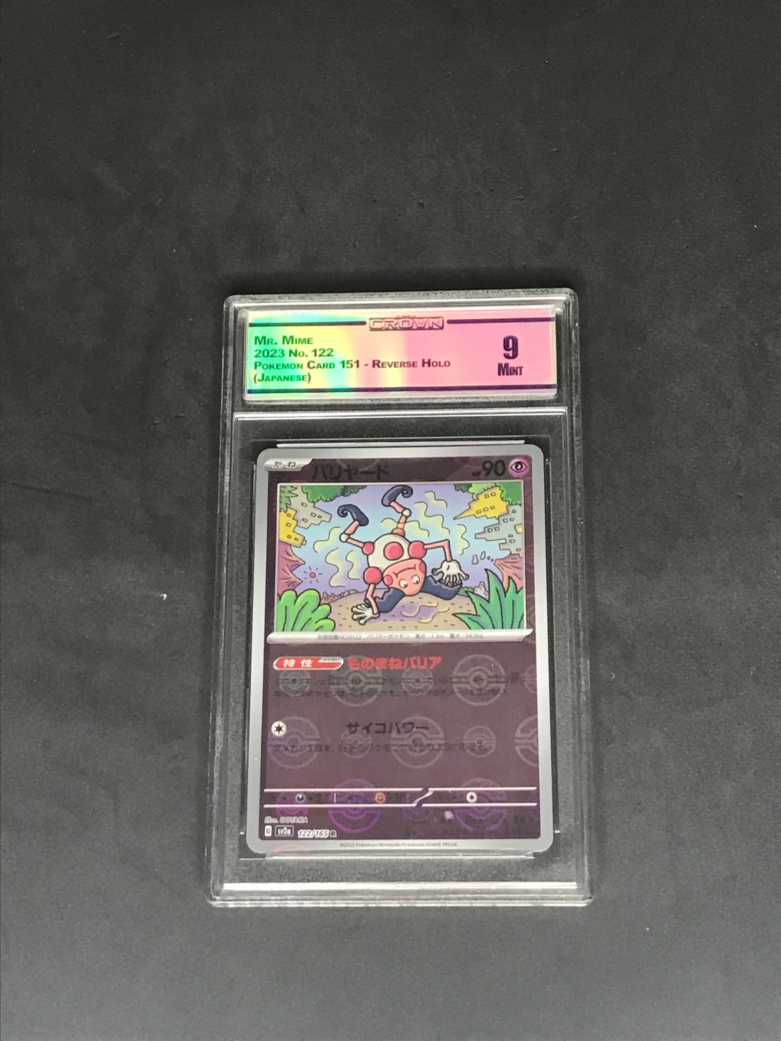 Mr. Mime reverse holo Pokemon card - graded CC&G 9 (1 of 1)
