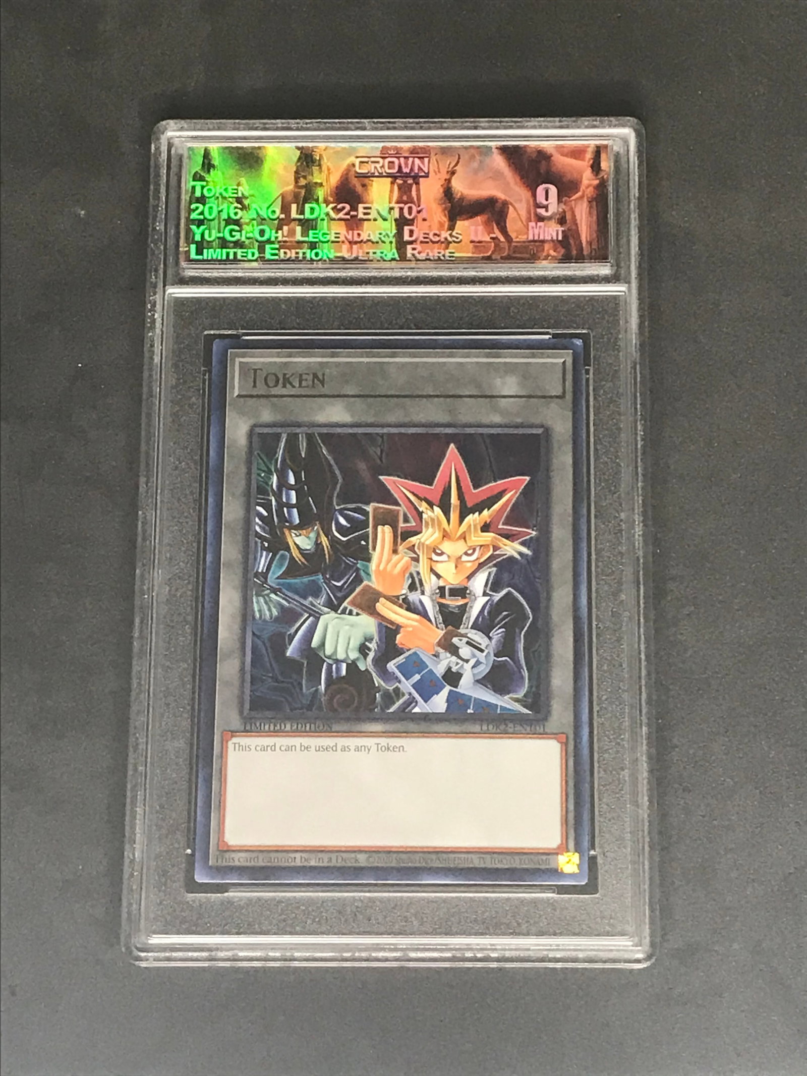 Token ultra rare Yu-Gi-Oh! card - graded CC&G 8: Token ultra rare Yu-Gi-Oh! card - graded CC&G 8
