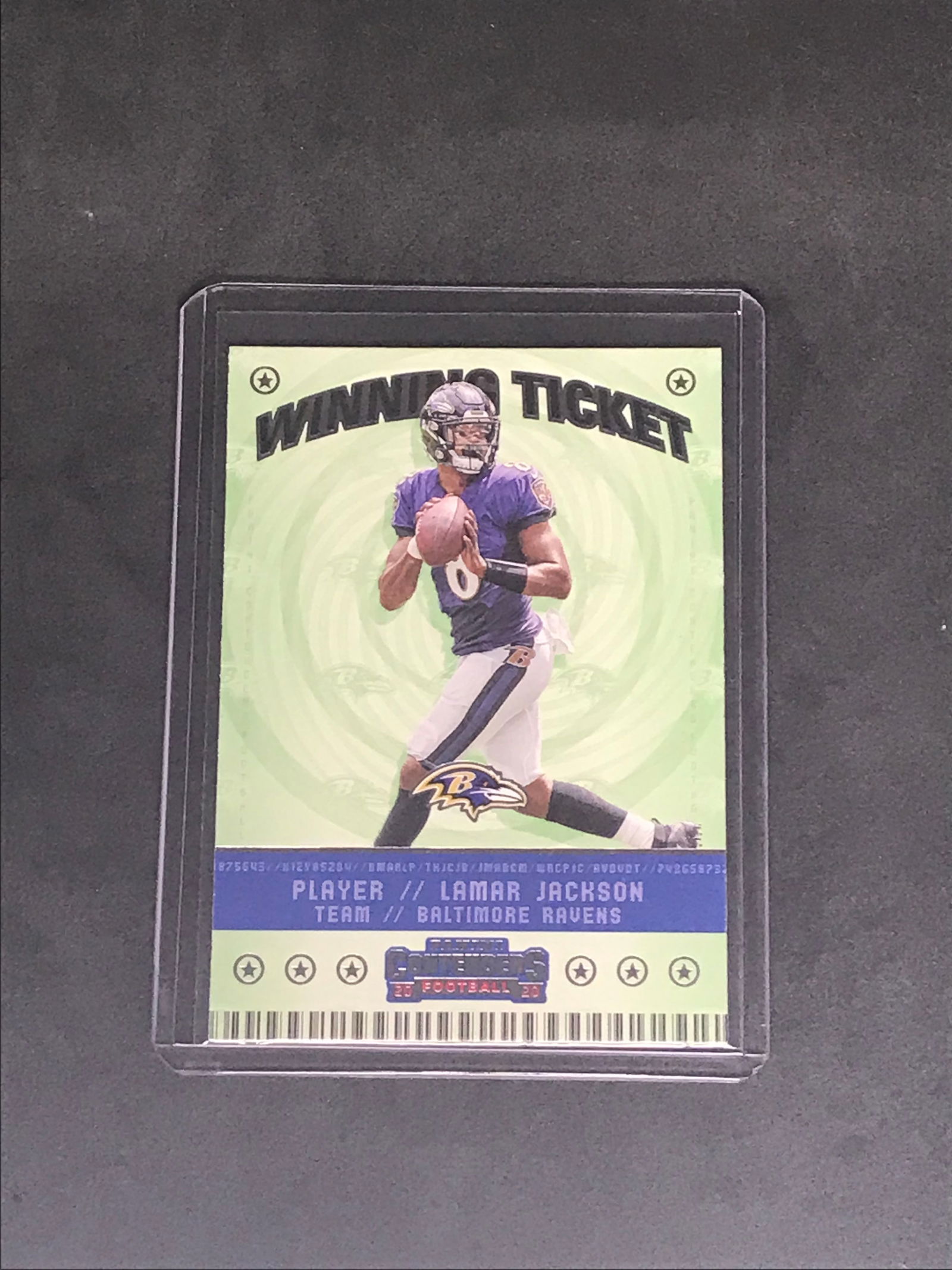 Lamar Jackson Panini Contenders Winning Ticket single (1 of 1)