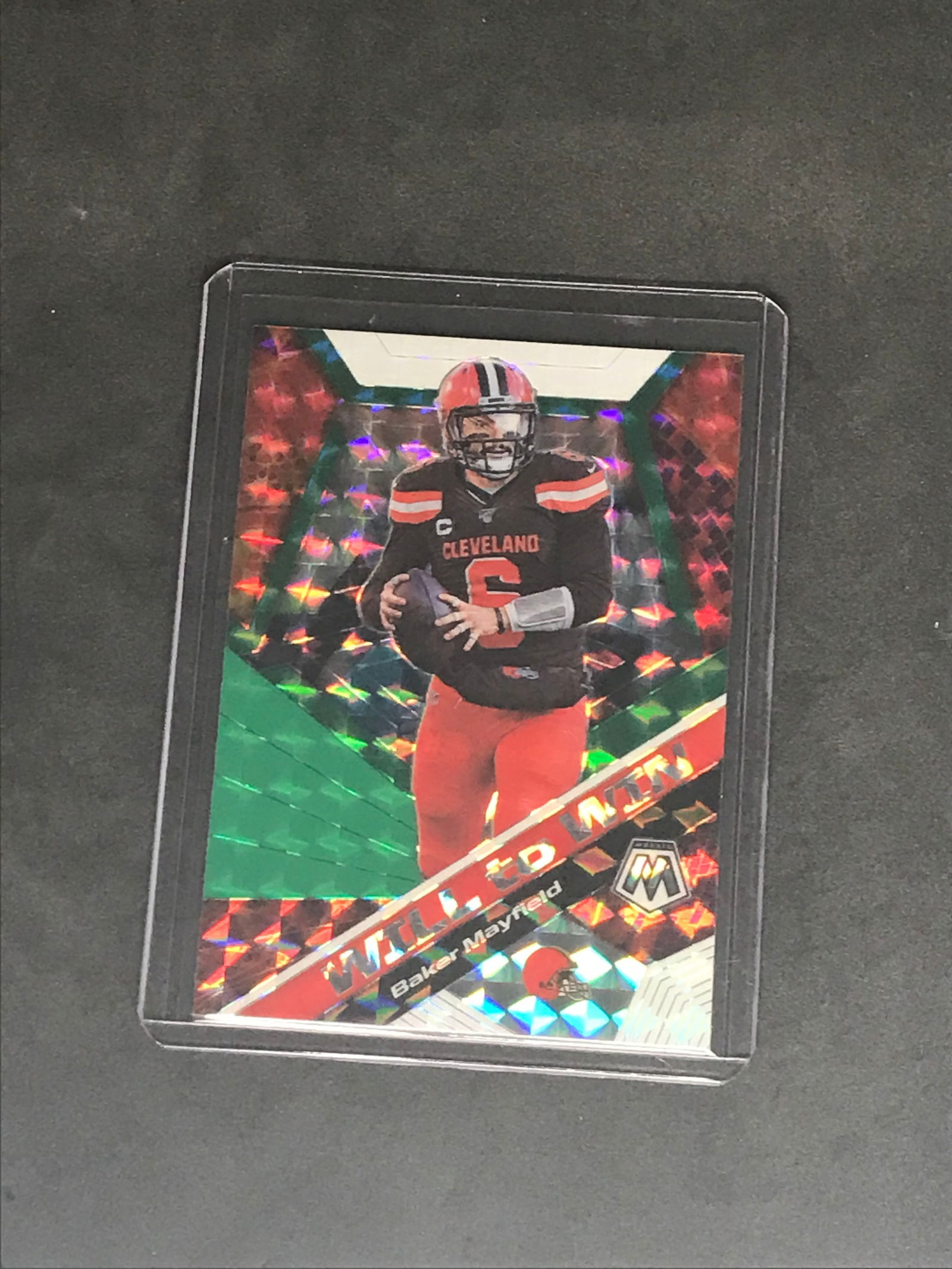 Baker Mayfield Panini Mosaic Will to Win single: Baker Mayfield Panini Mosaic Will to Win single