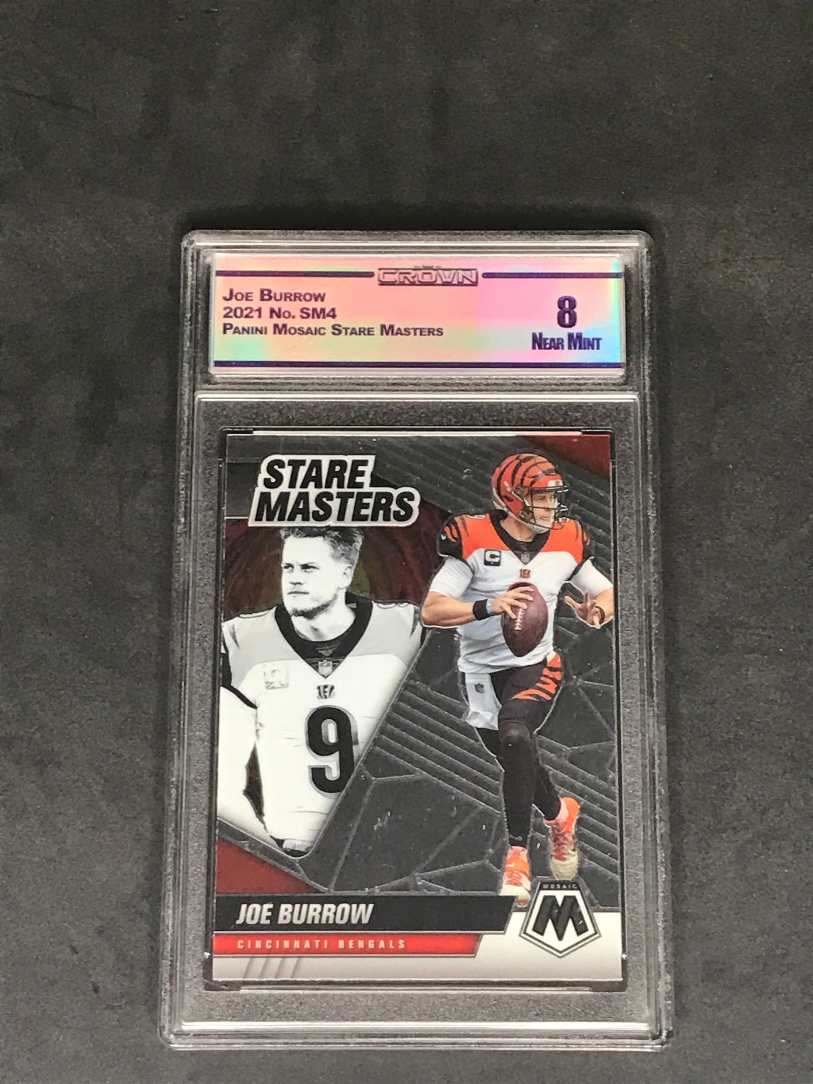 Joe Burrow Panini Mosaic Stare Masters - graded CC&G 8 (1 of 1)