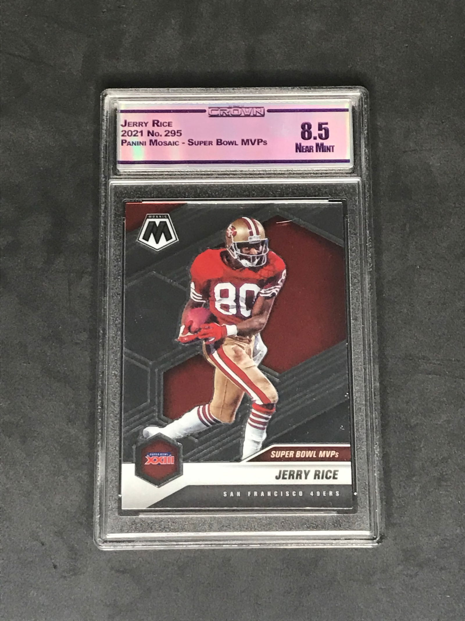 Jerry Rice Panini Mosaic - graded CC&G 8.5 (1 of 1)