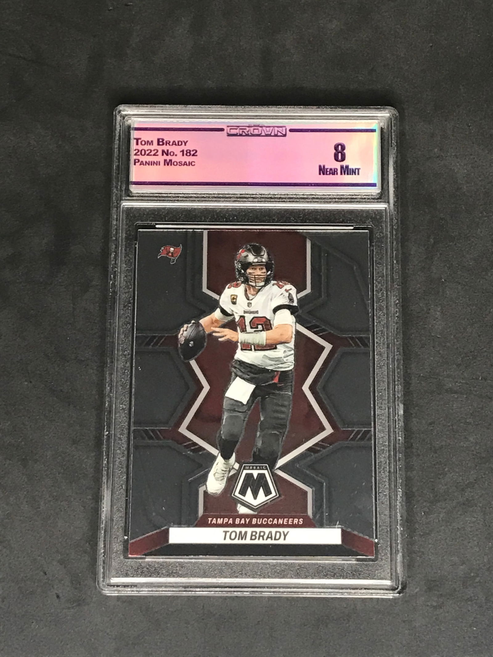 Tom Brady Panini Mosaic - graded CC&G 8: Tom Brady Panini Mosaic - graded CC&G 8