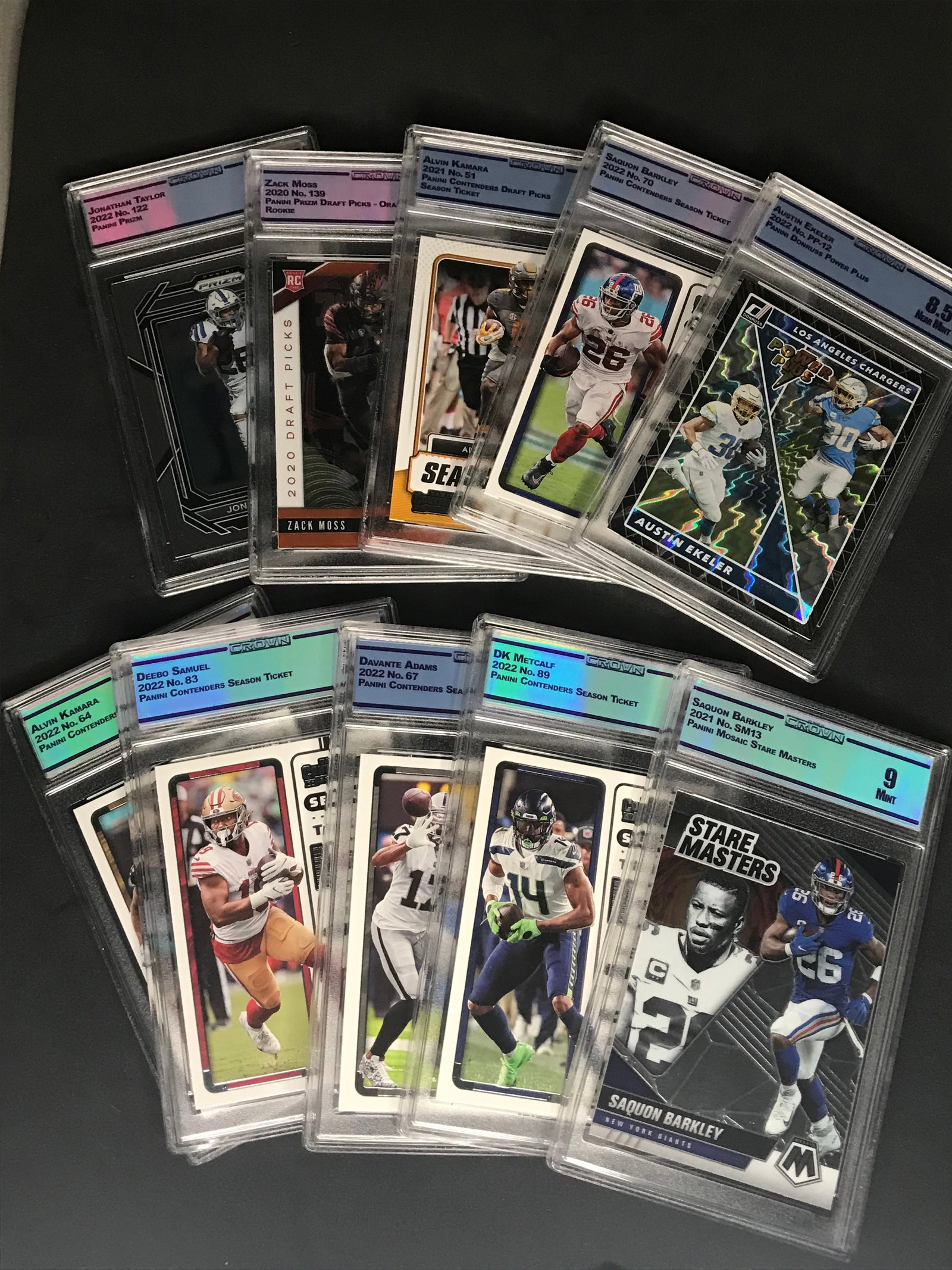 Lot of 10 CC&G Graded Sports Slabs: Lot of 10 CC&G Graded Sports Slabs