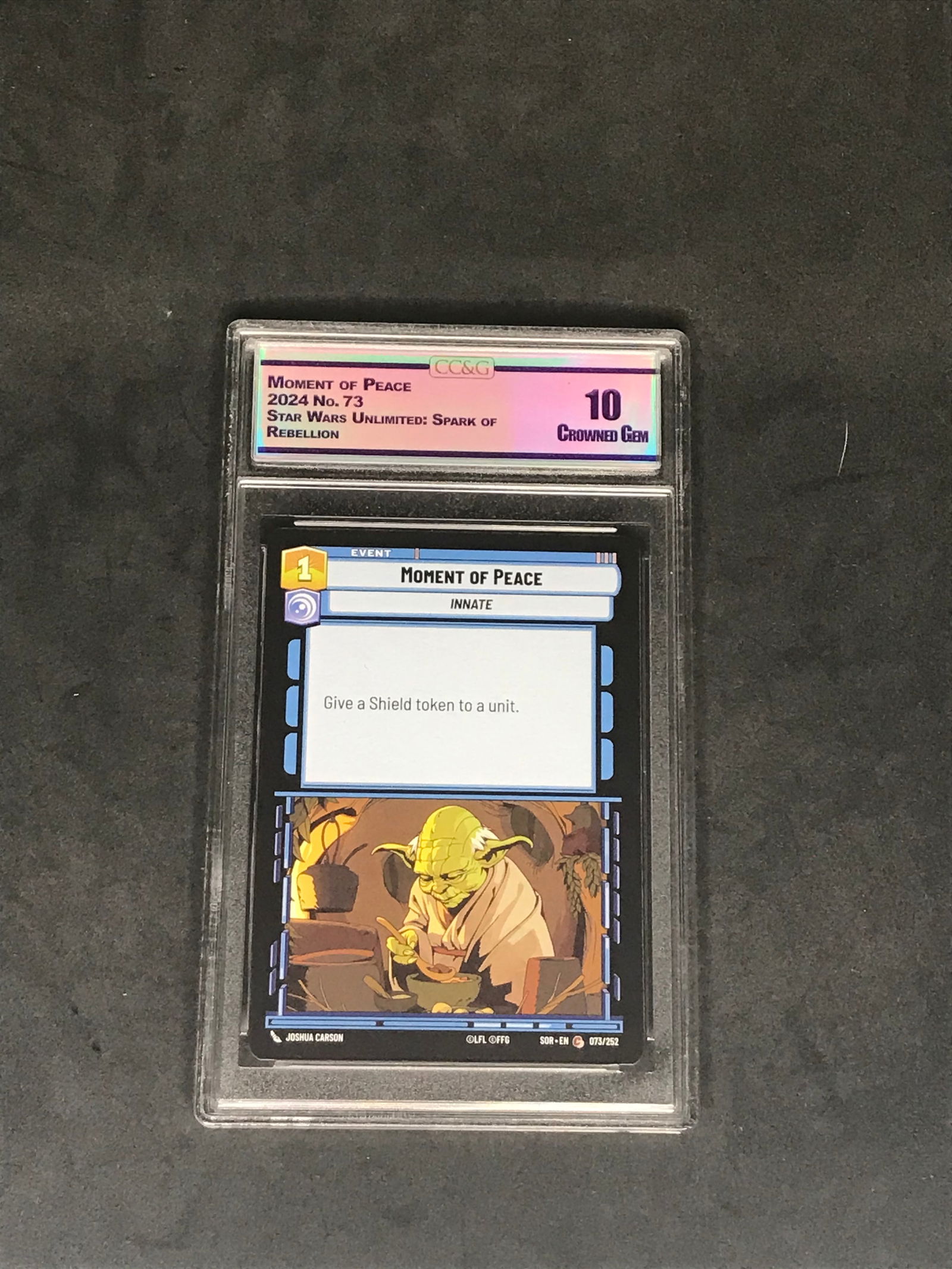 Moment Of Peace Star Wars Graded CC&G Crowned Gem 10 (1 of 1)