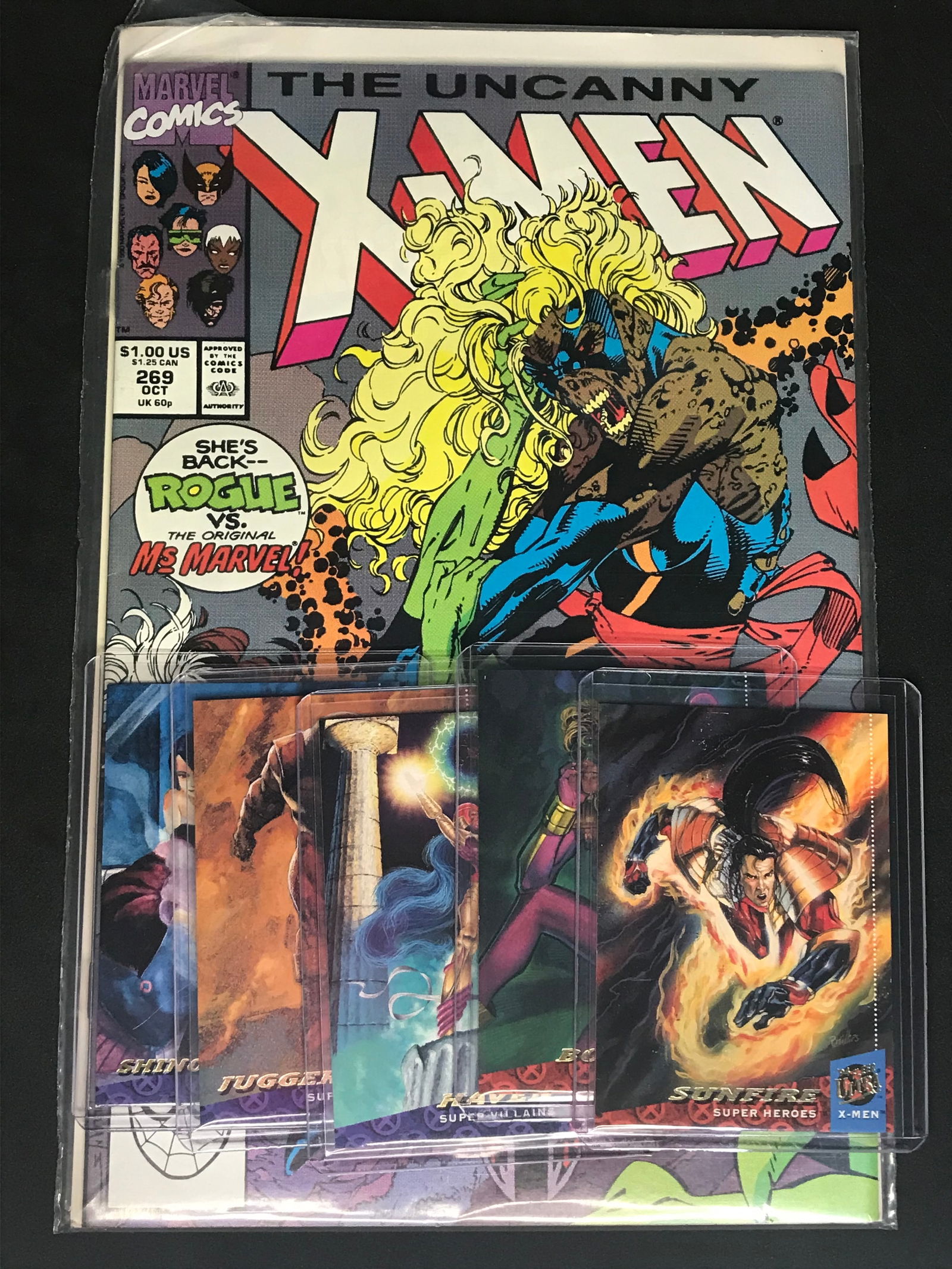 Marvel Comics X-Men with 5 X-Men Trading Cards (1 of 1)