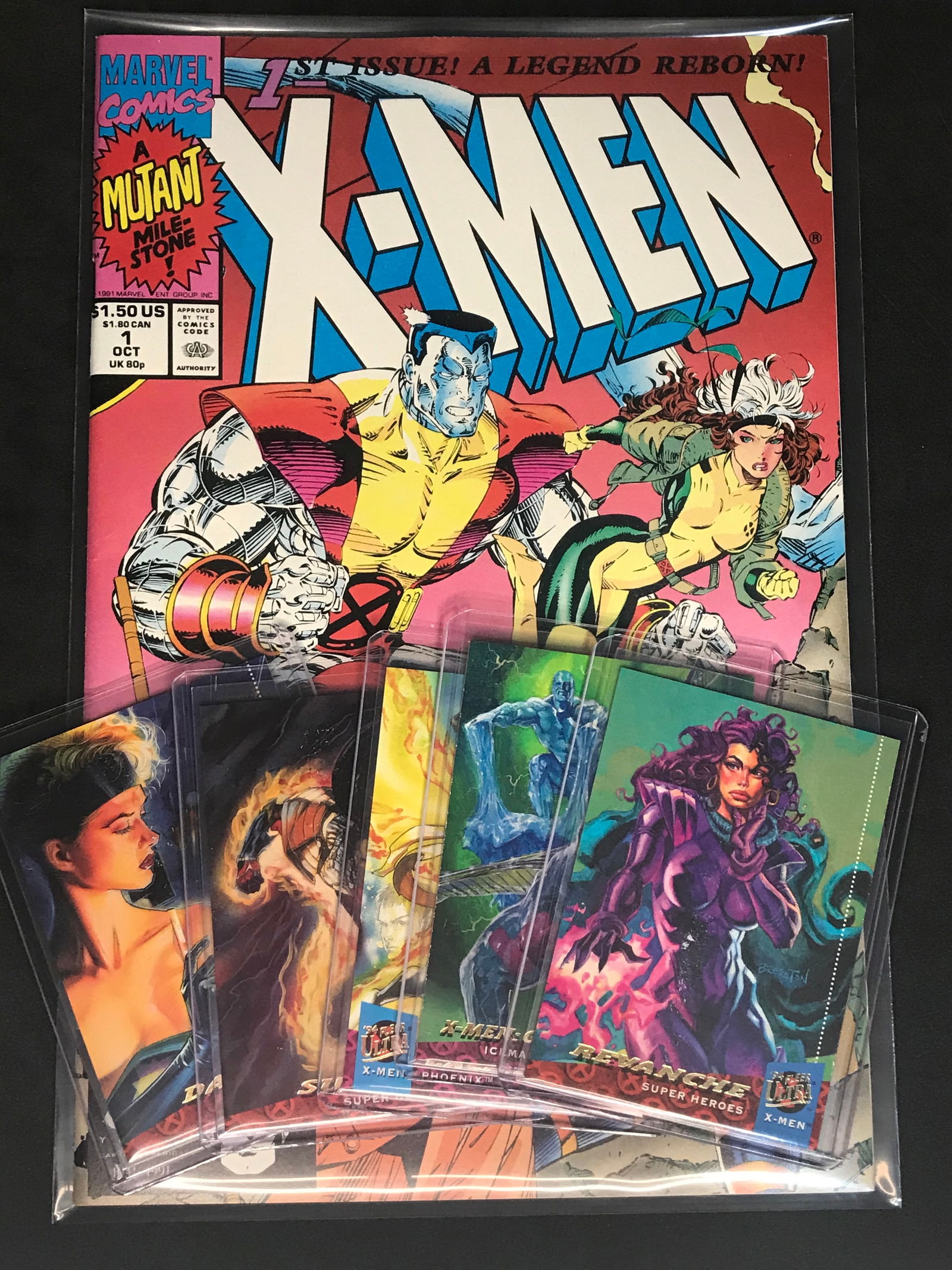 Marvel Comics X-Men Issue 1 with 5 X-Men Trading Cards (1 of 1)