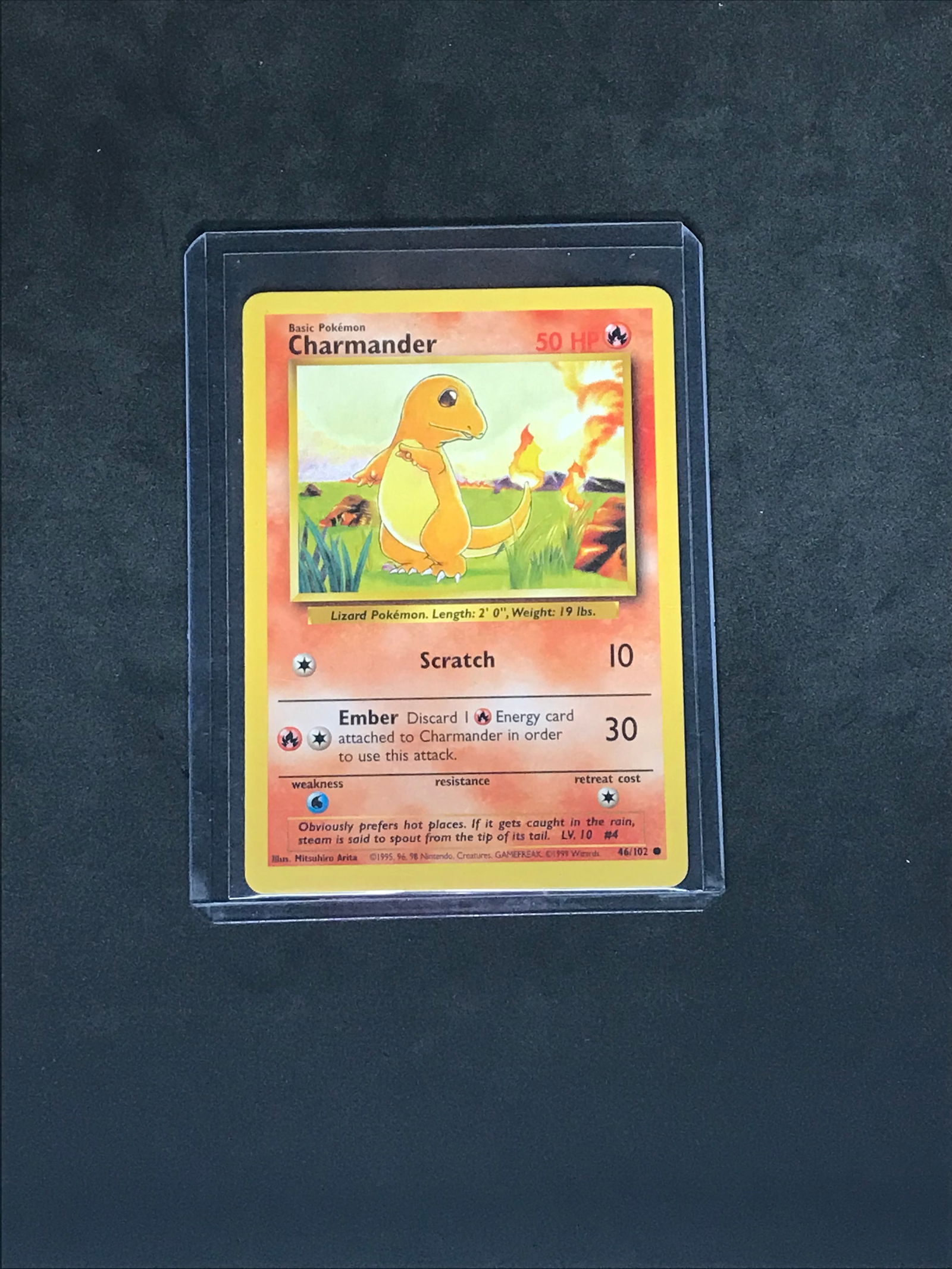 Base Set Charmander Vintage Pokemon Card (1 of 1)