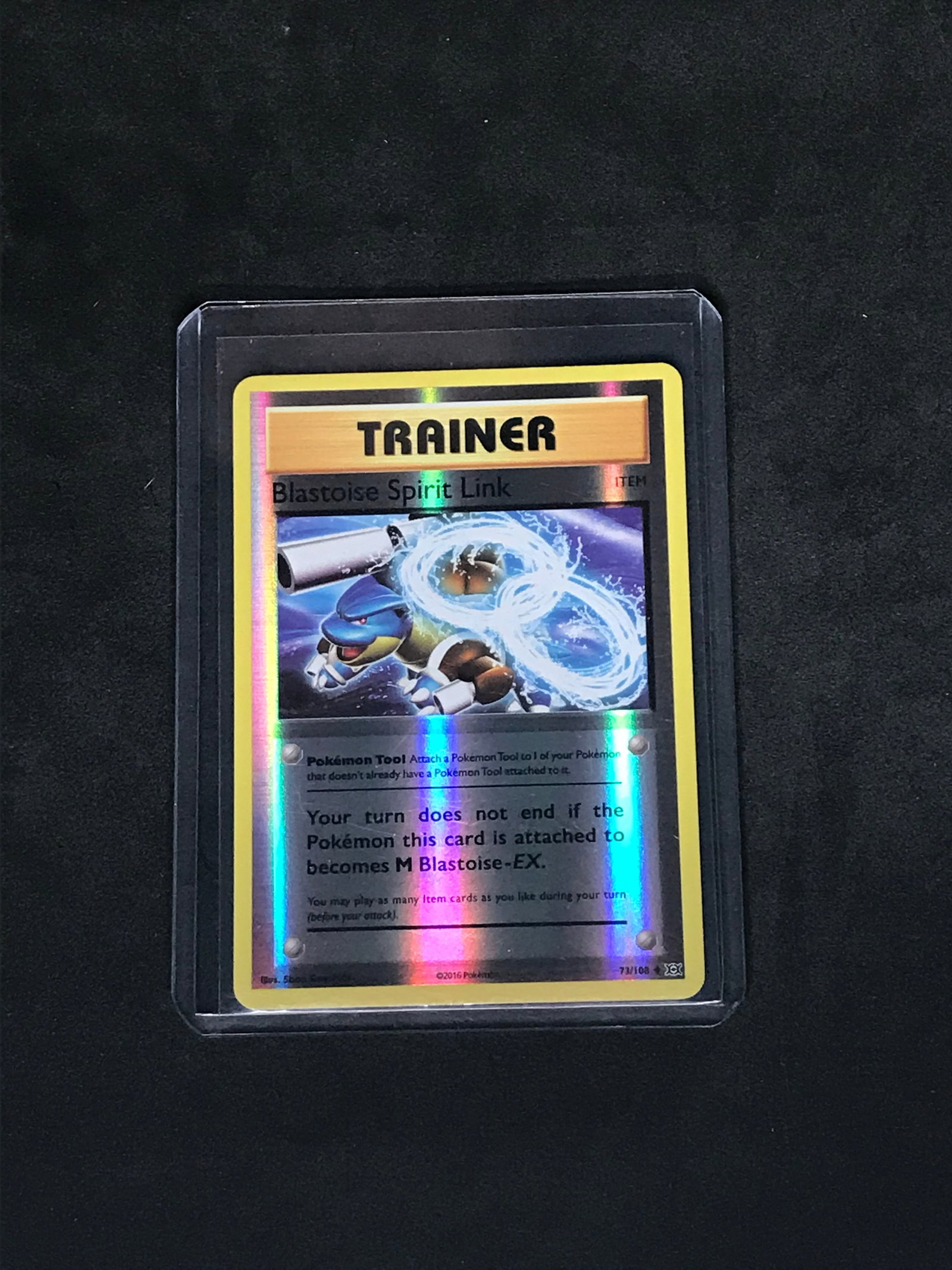 Blastoise Spirit Link Reverse Holo Pokemon Card: Blastoise Spirit Link Reverse Holo Pokemon Card