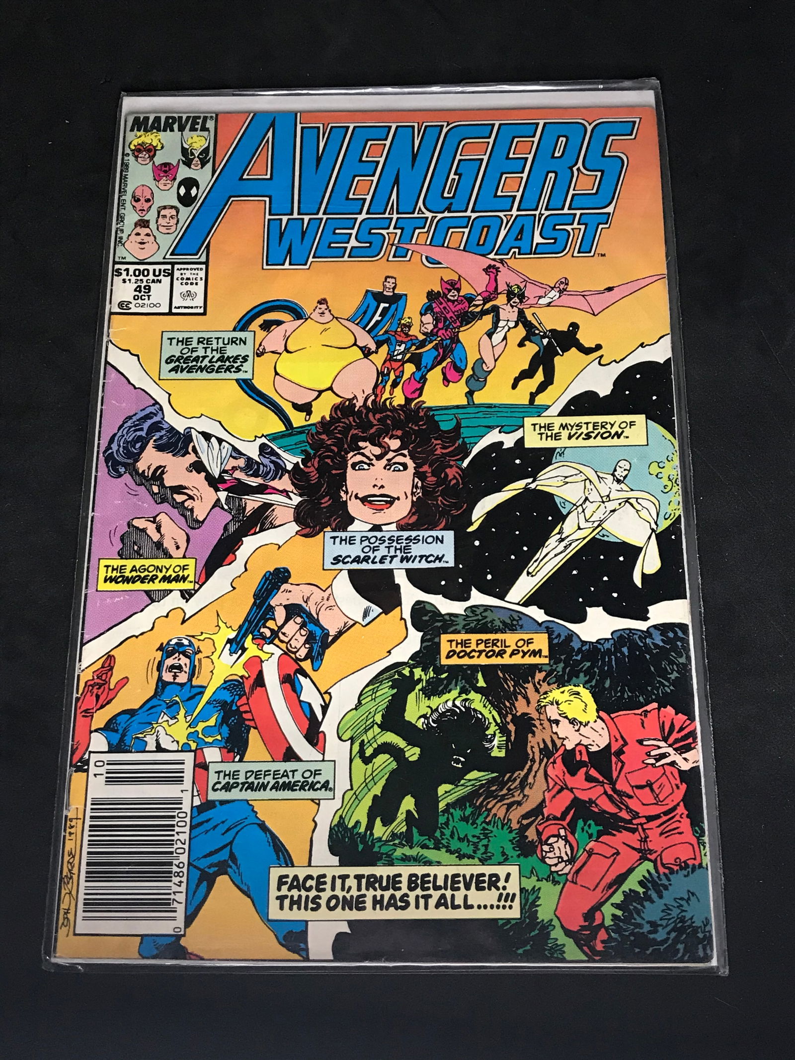 Marvel Avengers West Coast Issue # 49 (1 of 1)