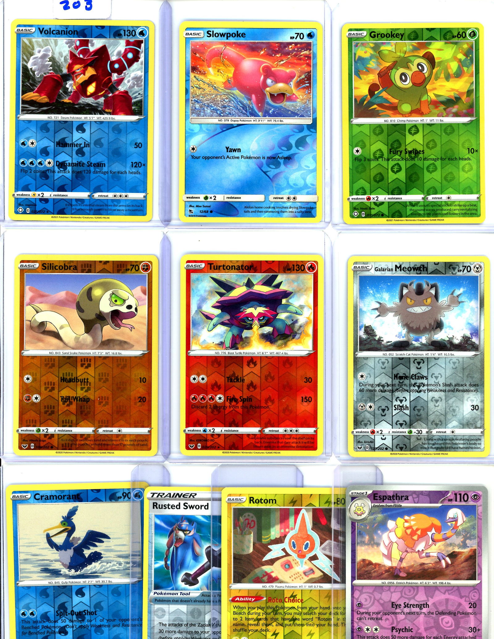 Lot of 10 Reverse Holo Pokemon Cards (1 of 1)