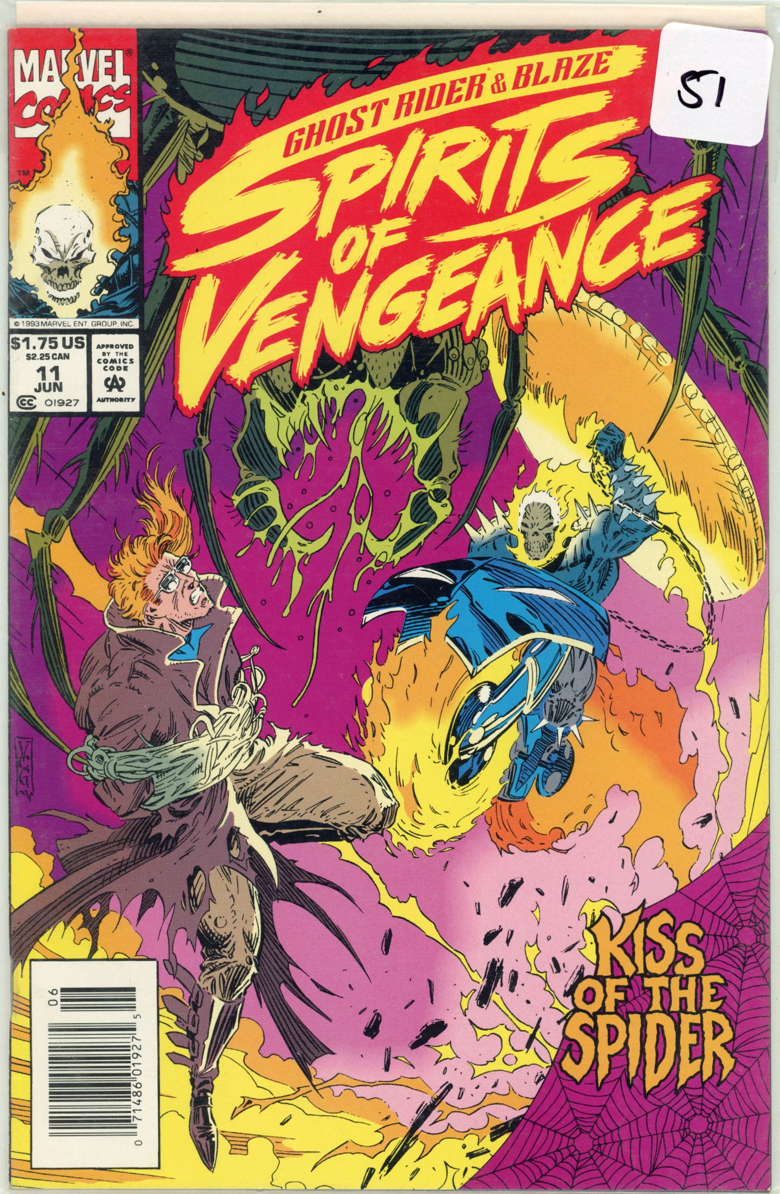 1993 Marvel Ghost Rider and Blaze Issue 11 (1 of 1)