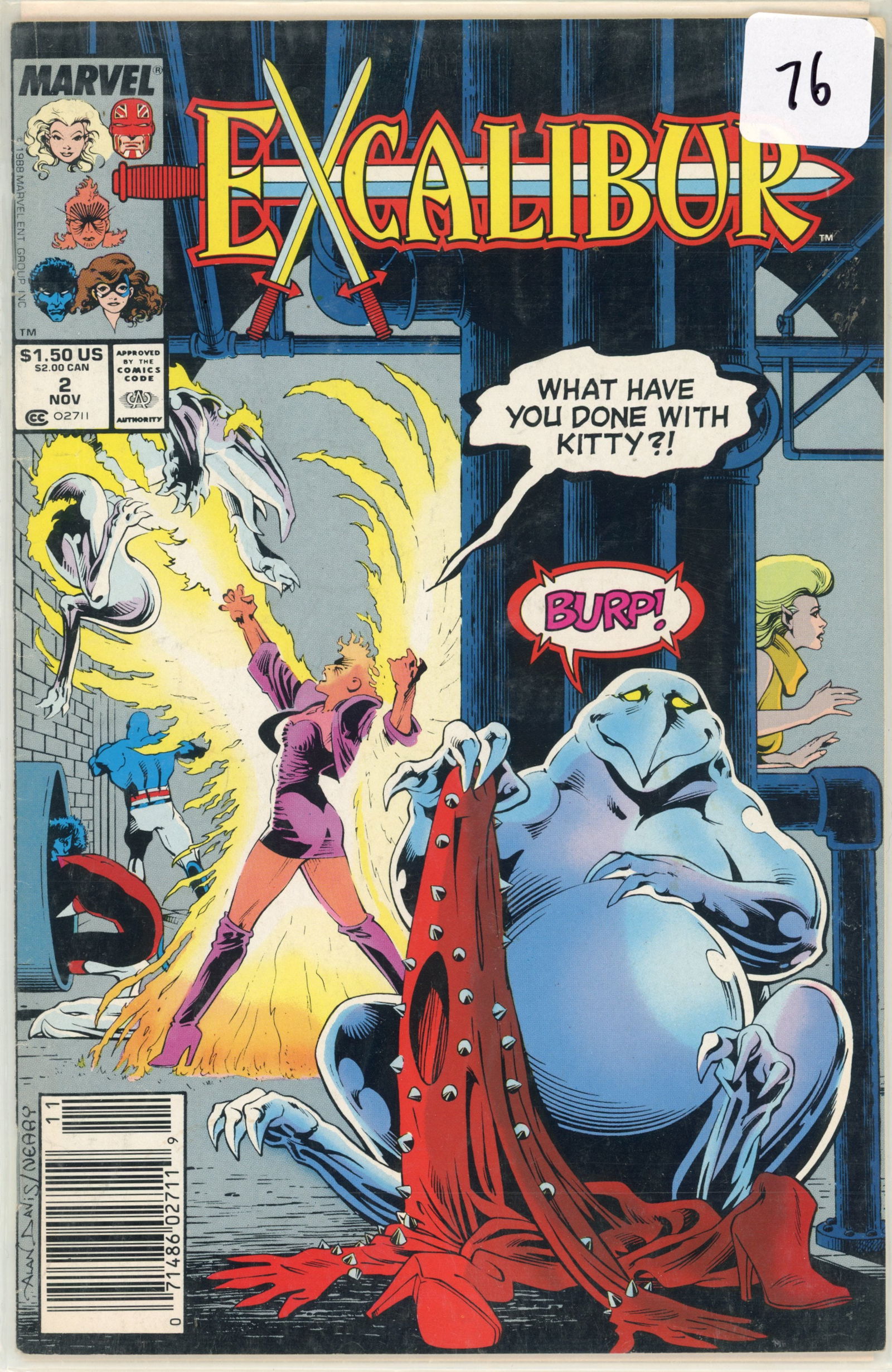 1988 Marvel EX-Calibur Issue 2 (1 of 1)