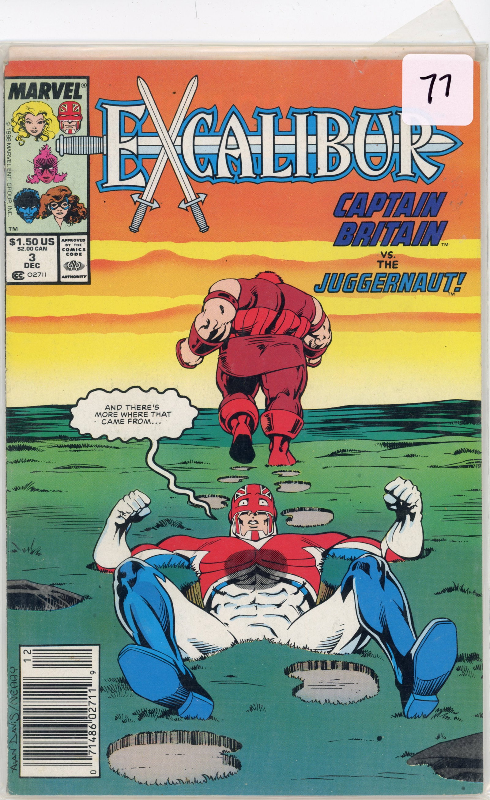 1988 Marvel EX-Calibur Issue 3 (1 of 1)