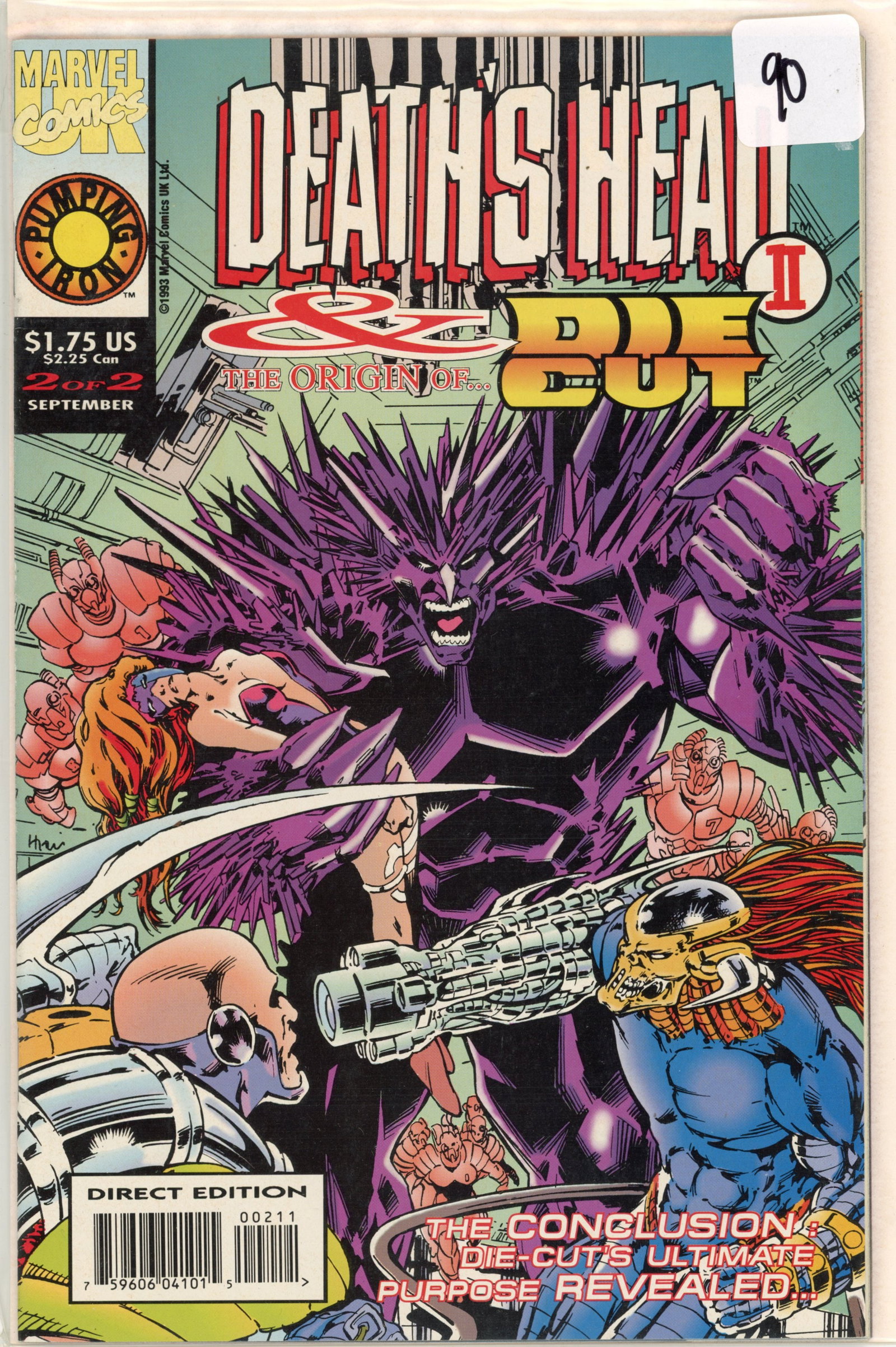 1993 Marvel Deaths Heas and Die Cut Issue 2 (1 of 1)