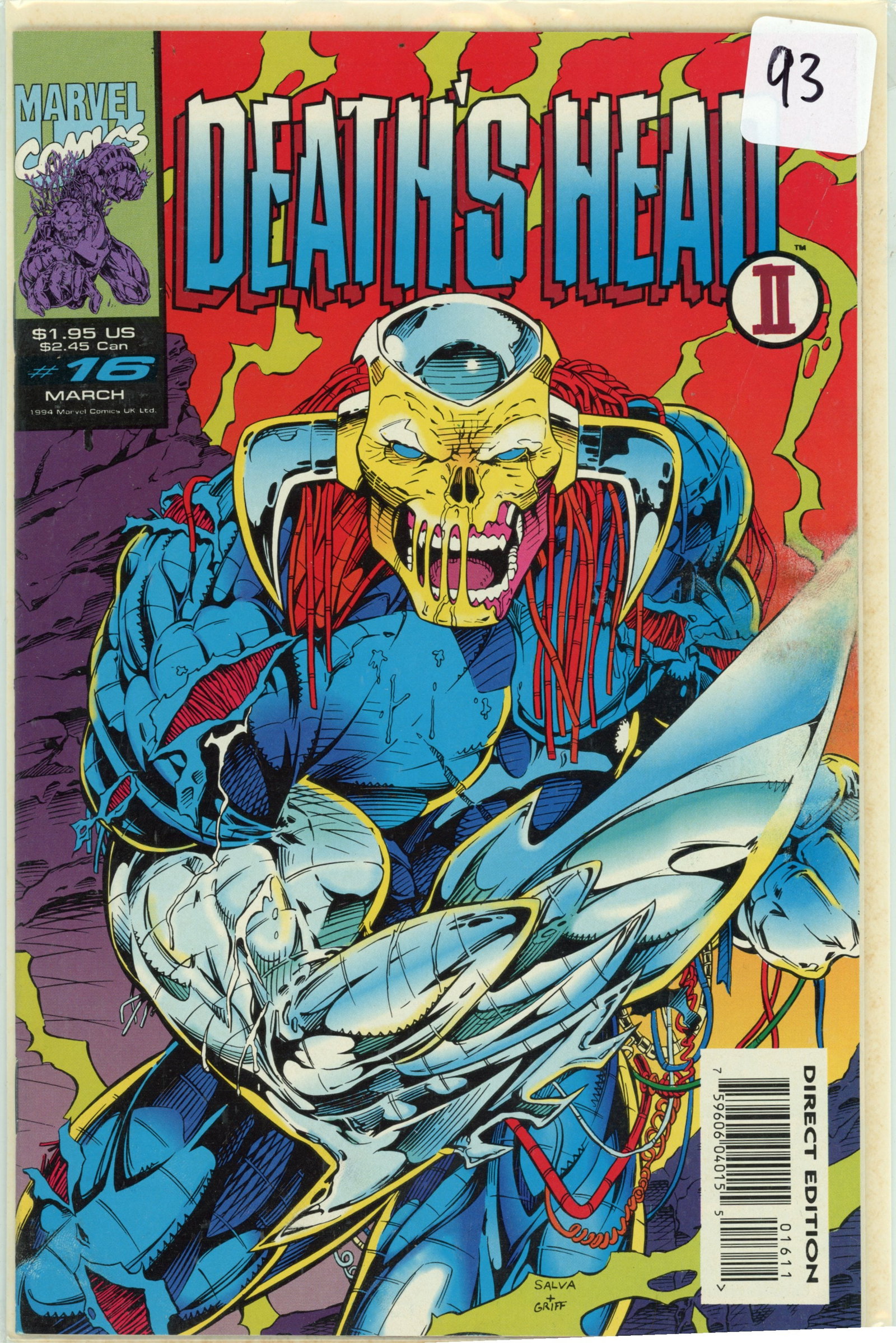 1994 Marvel Deathsheat Issue 16 (1 of 1)