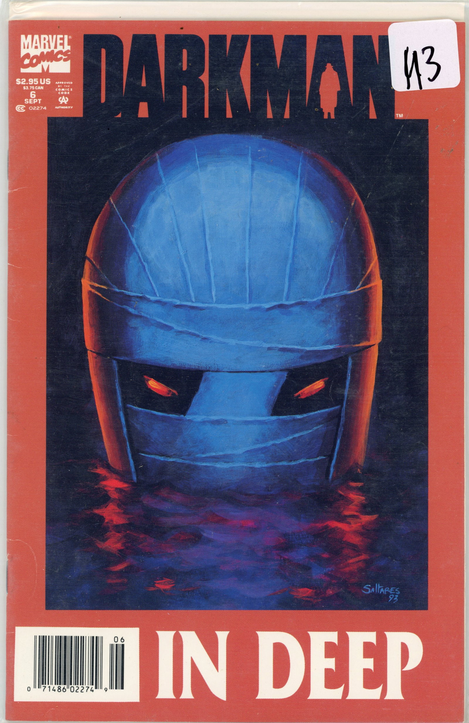 1993 Marvel Darkman Issue 6 (1 of 1)