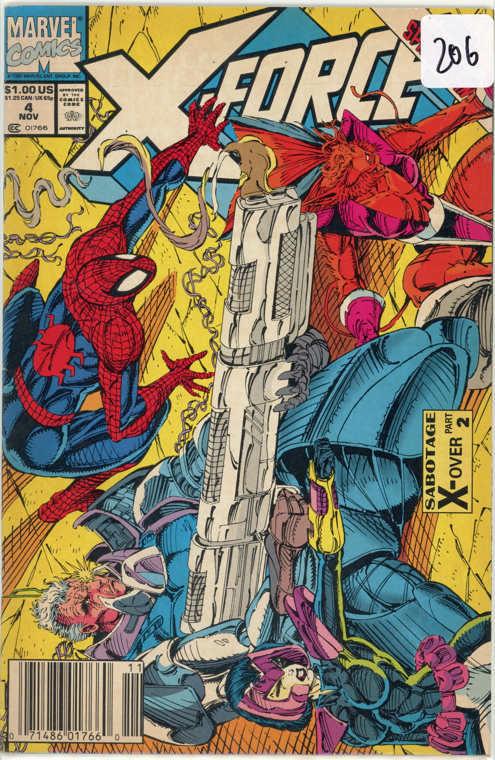 1991 Marvel X-Force Issue 4 (1 of 1)