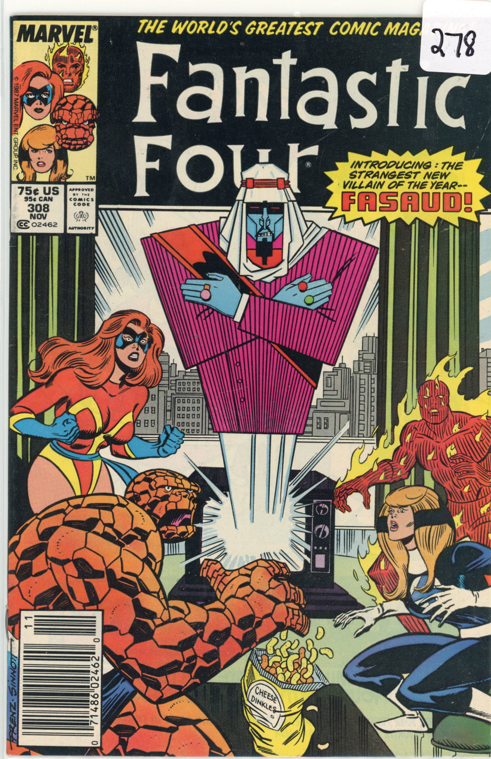 1987 Marvel Fantastic Four Issue 308 (1 of 1)