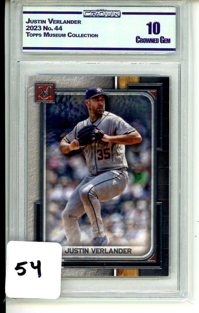 Justin Verlander Topps Museum Collection Graded CC&G Crowned Gem 10 (1 of 1)
