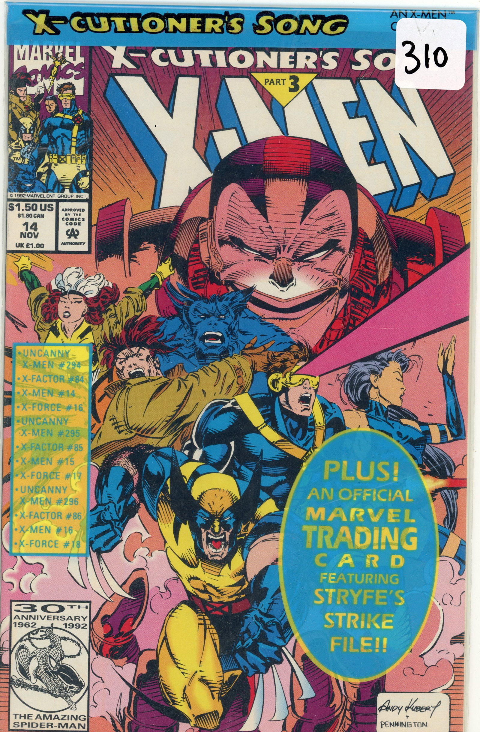 1992 Marvel X-men Issue 14 (1 of 1)
