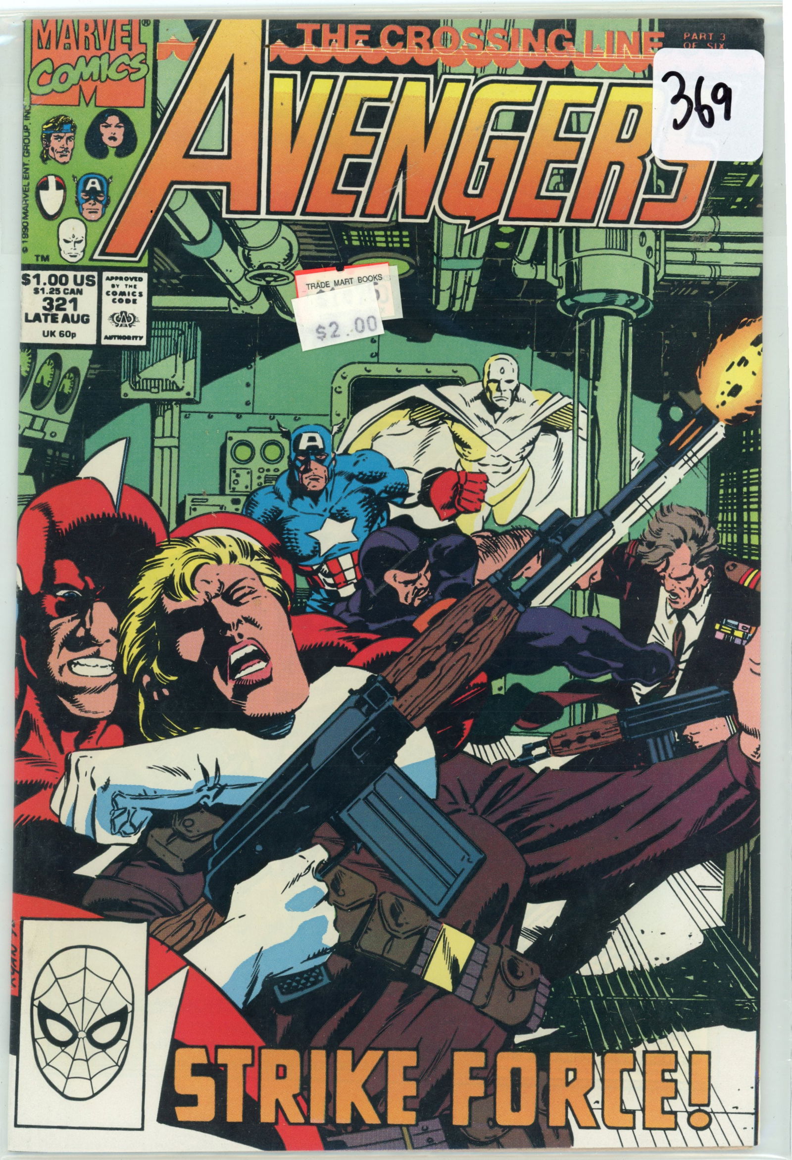 1990 Marvel Avengers 321 (1 of 1)