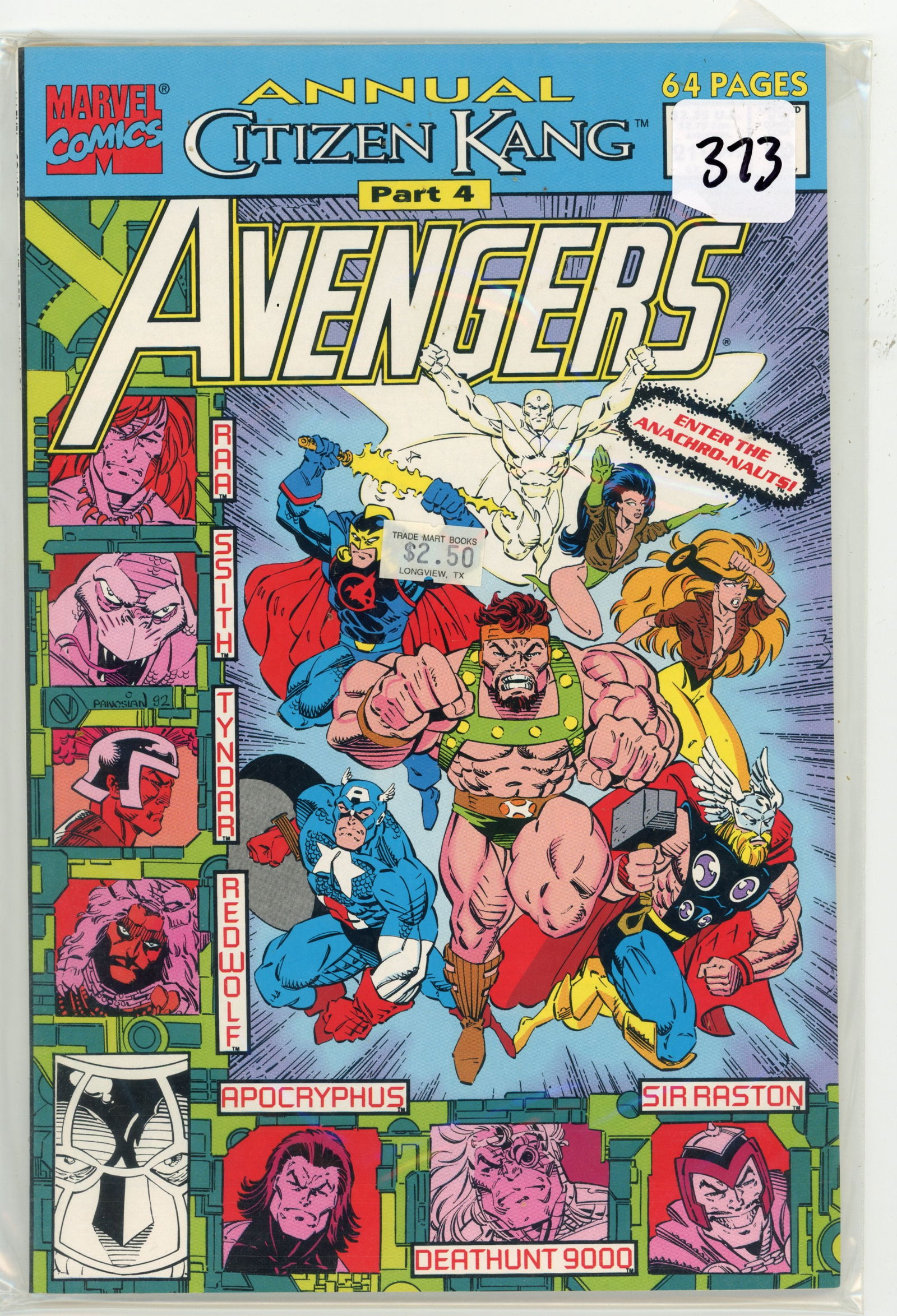 1992 Marvel TheAvengers Issue 21 (1 of 1)