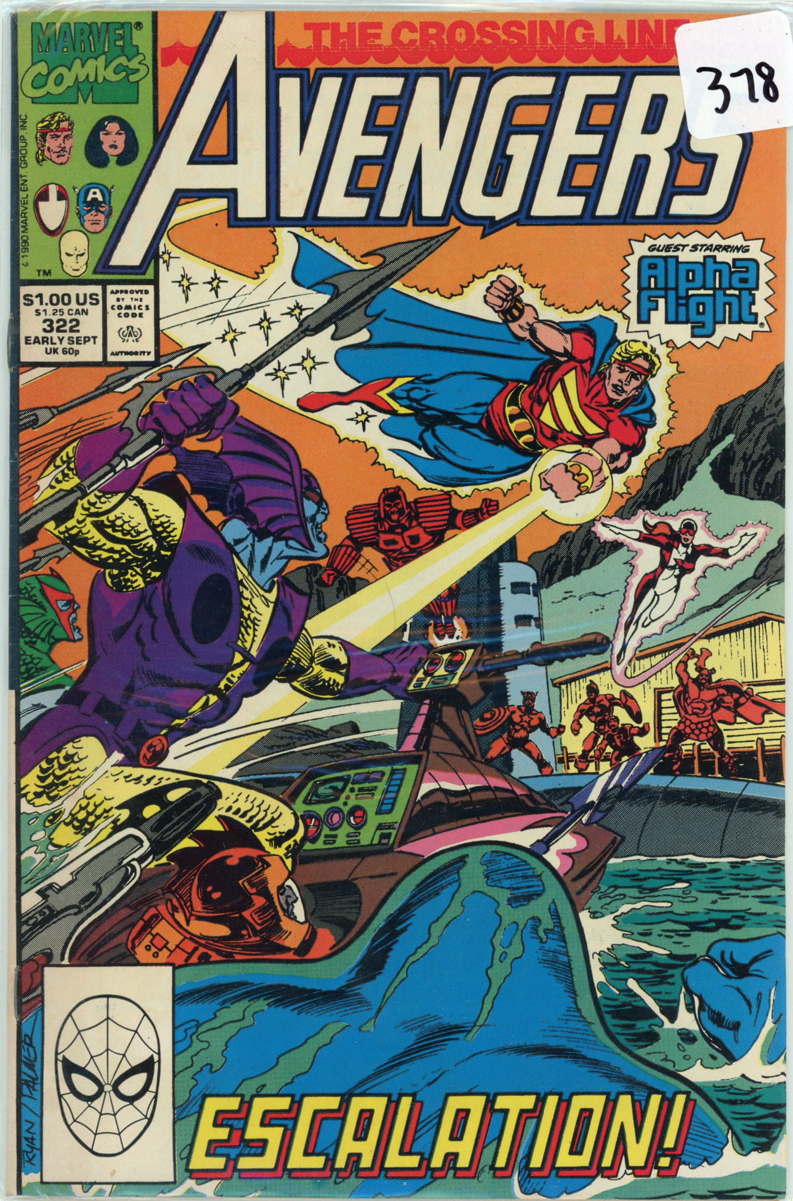 1990 Marvel Avengers Issue 322 (1 of 1)