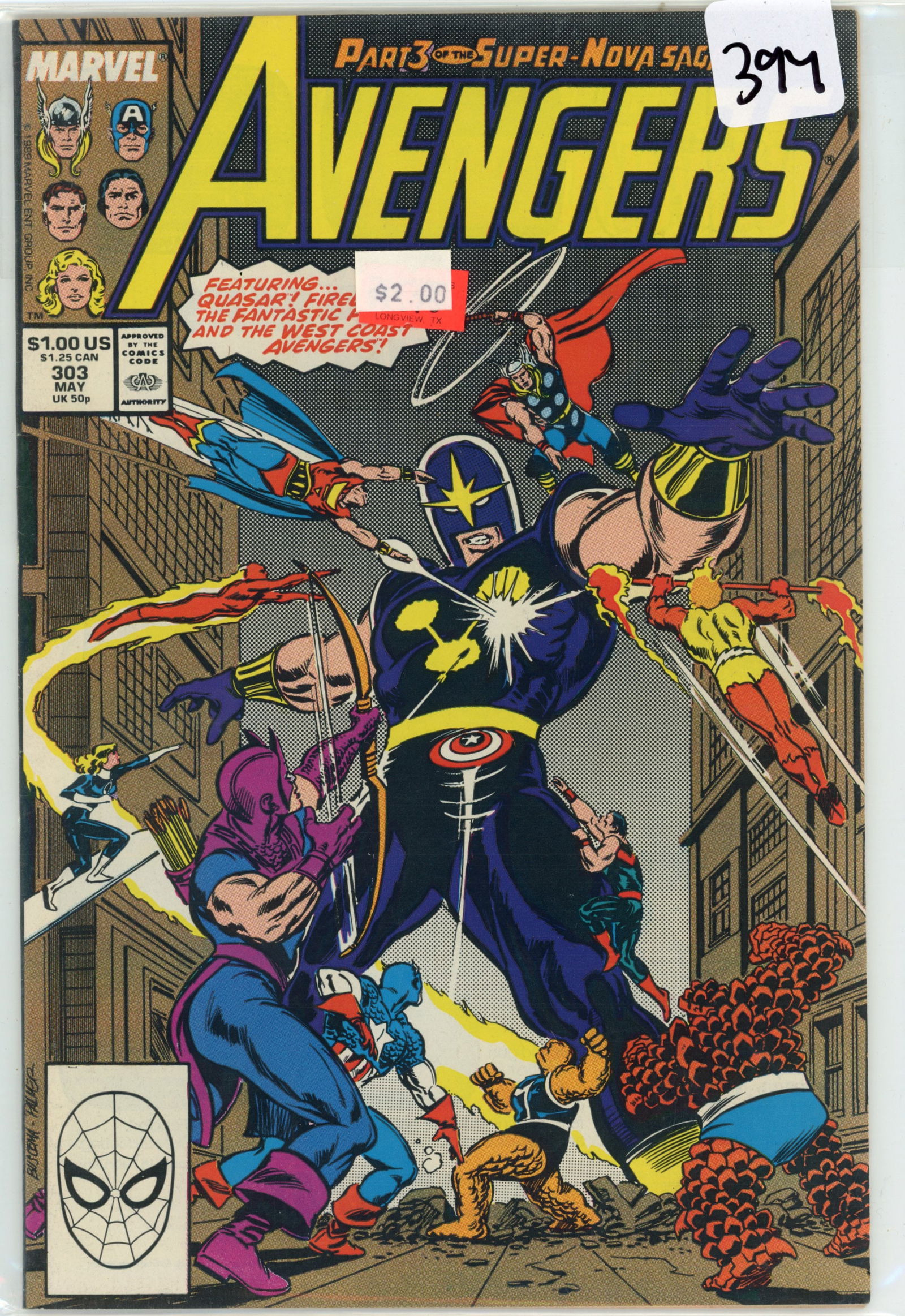 1989 Marvel Avengers issue 303 (1 of 1)