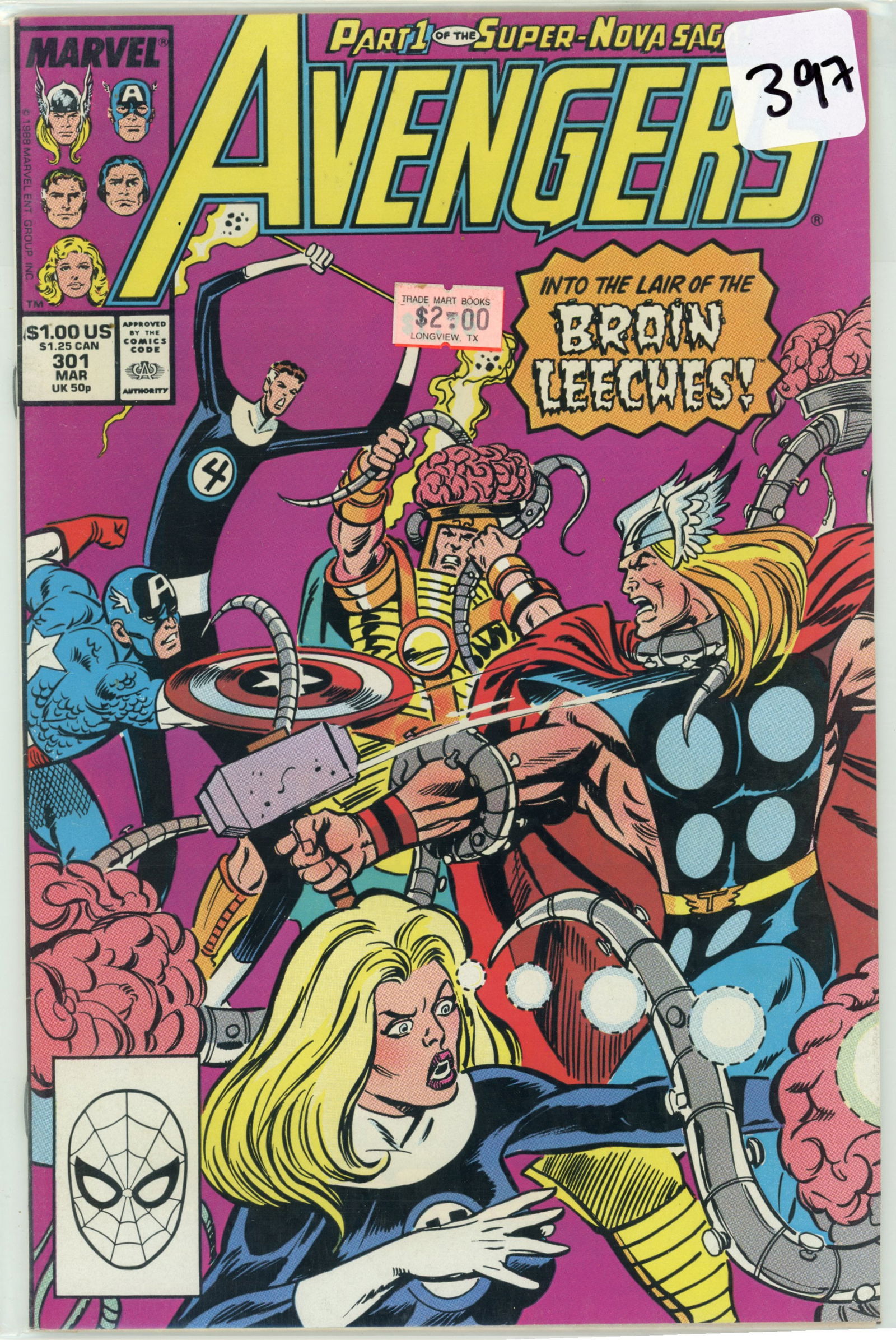 1989 Marvel Avengers issue 301 (1 of 1)