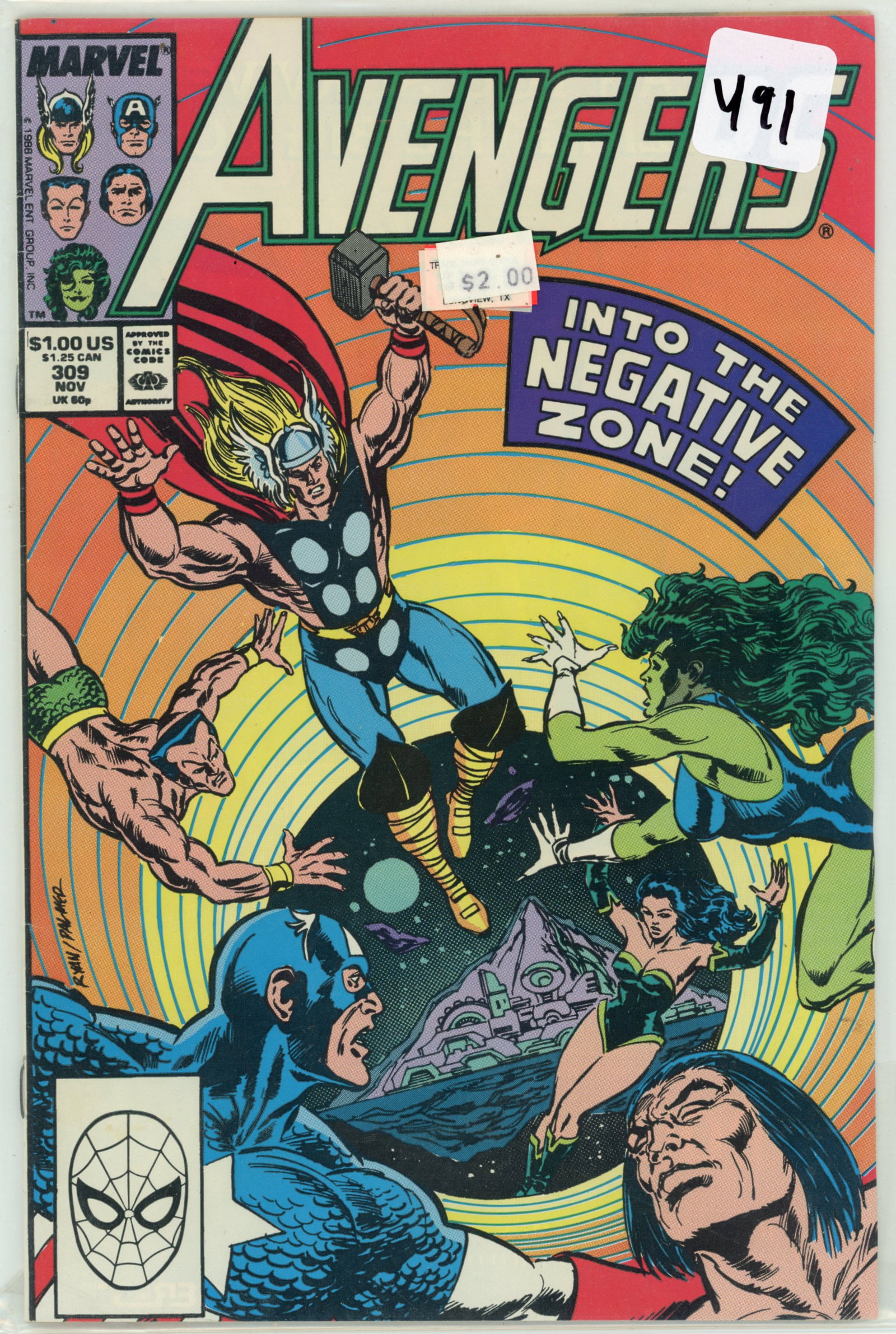 1988 Marvel Avengers Issue 309 (1 of 1)